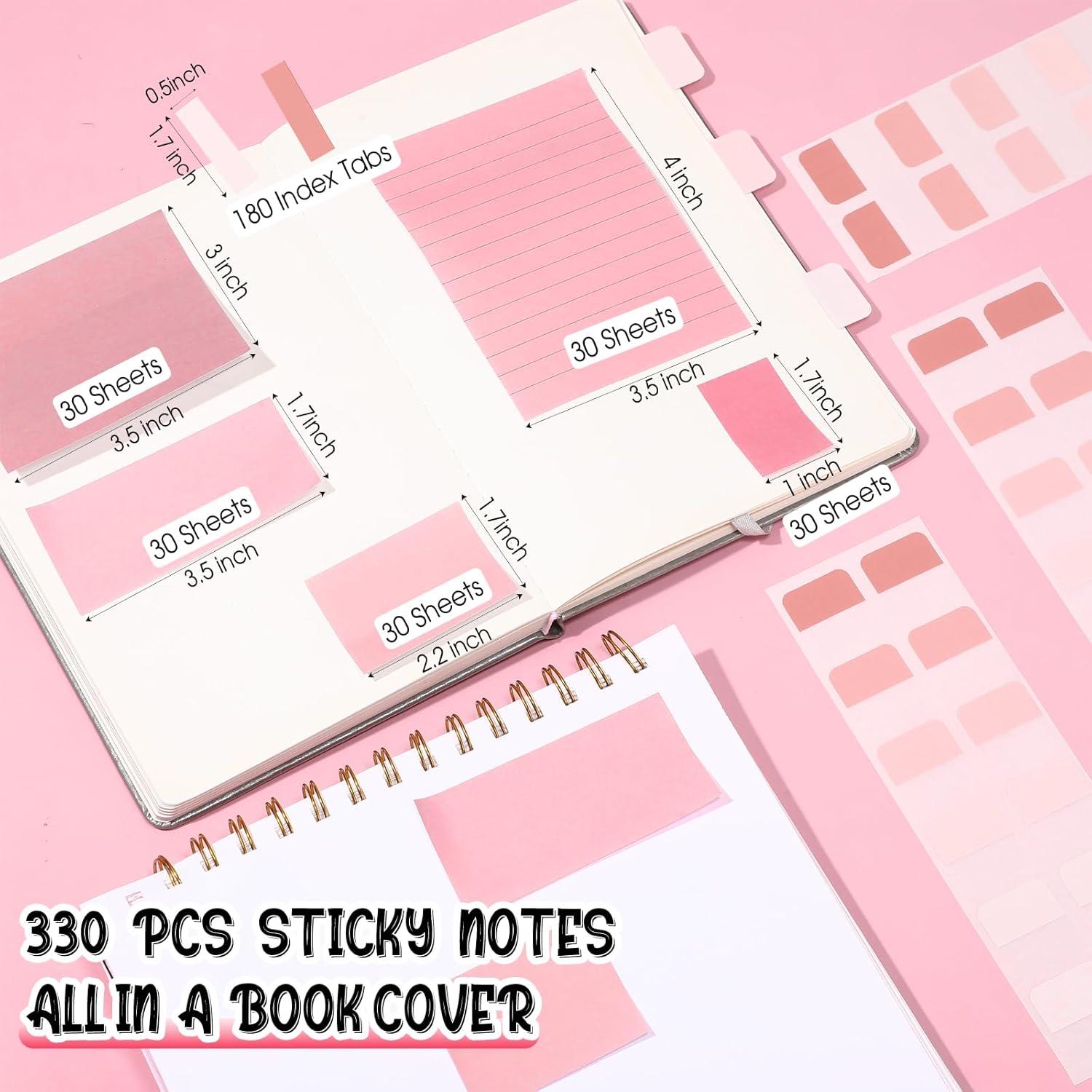 Kit de Papelería Estética Janlaugh 38 Piezas Rosa