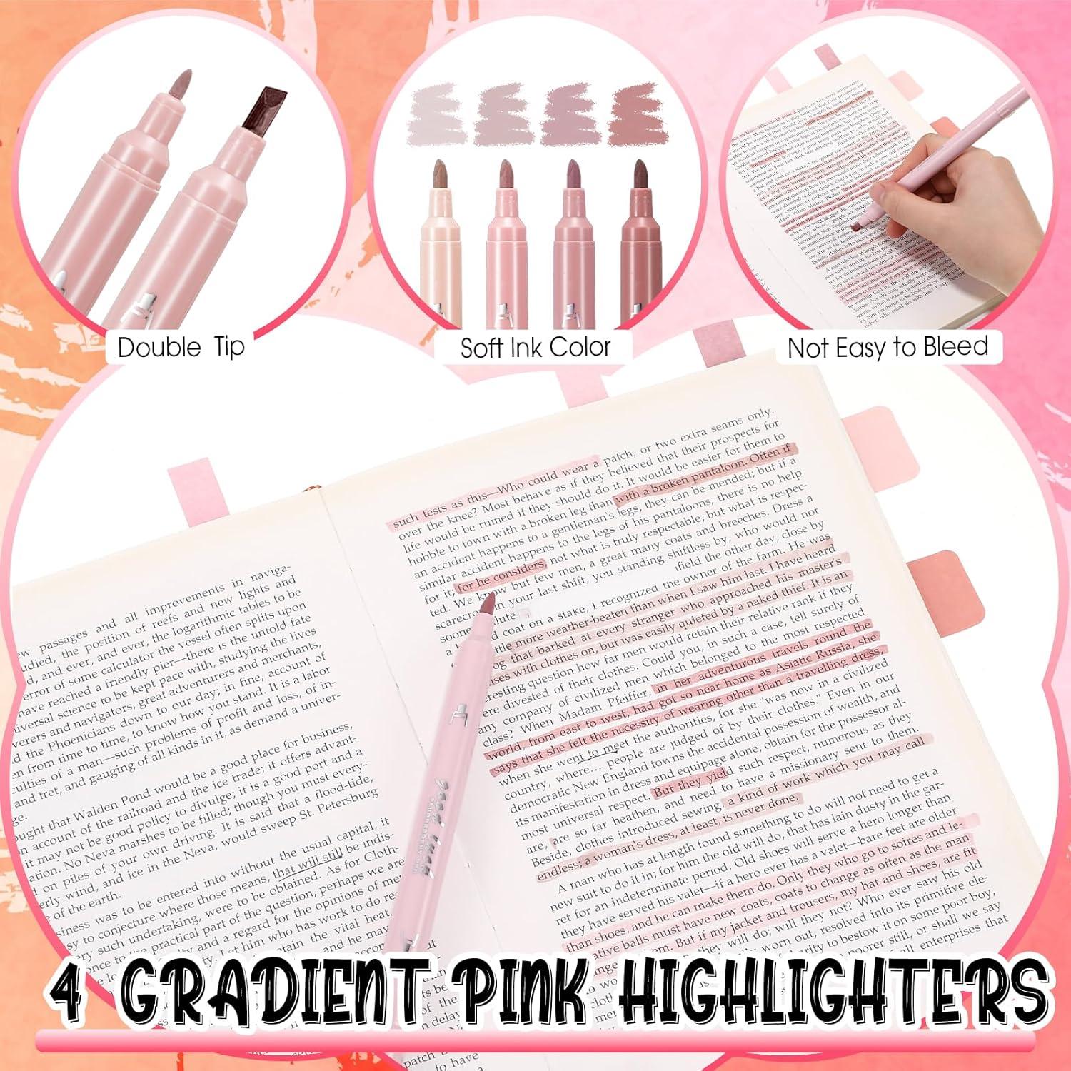 Kit de Papelería Estética Janlaugh 38 Piezas Rosa