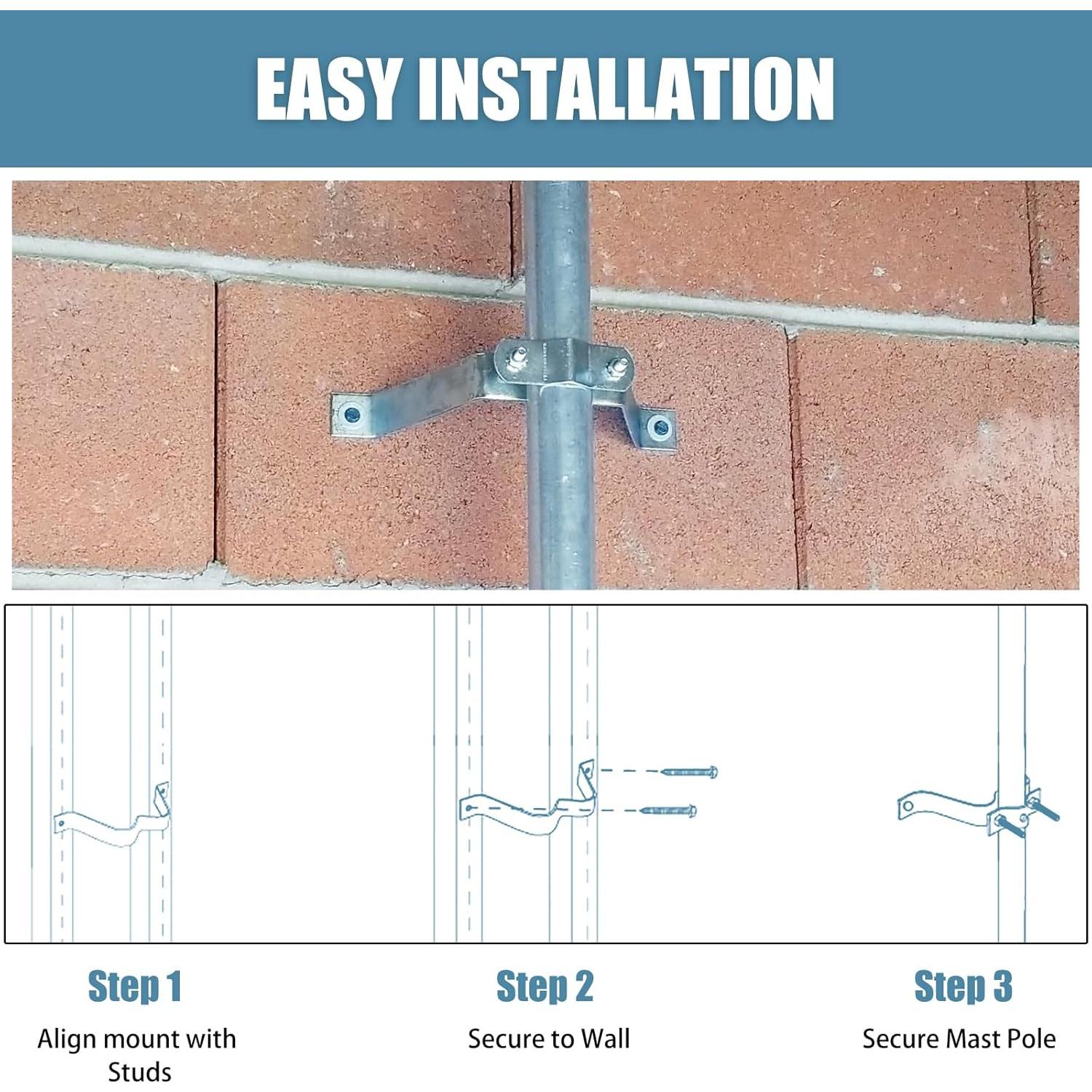 Soporte de Montaje en Pared Axfvd para Antena de TV Exterior
