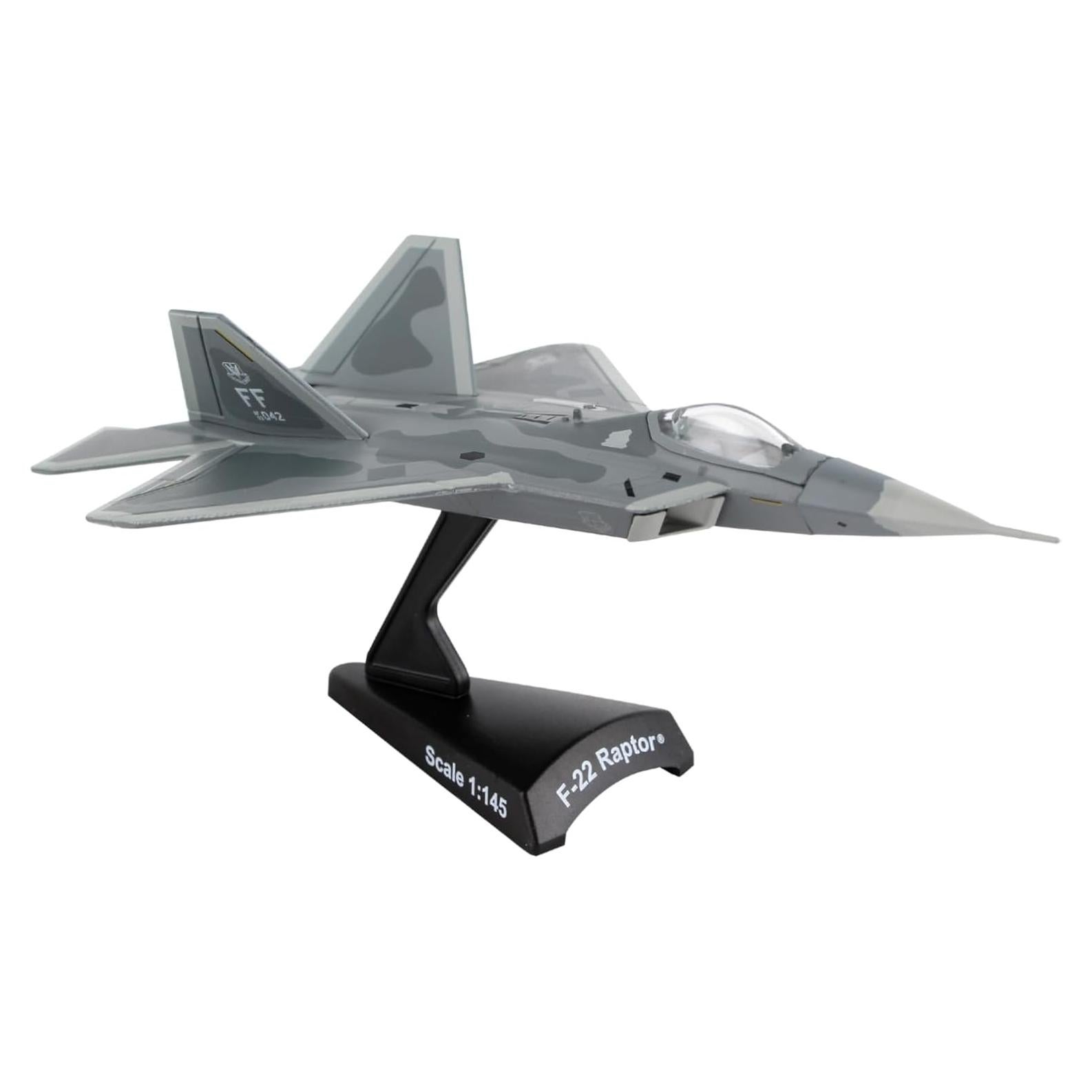 Sello Postal Daron F-22 Raptor 1:145 Metal con Soporte