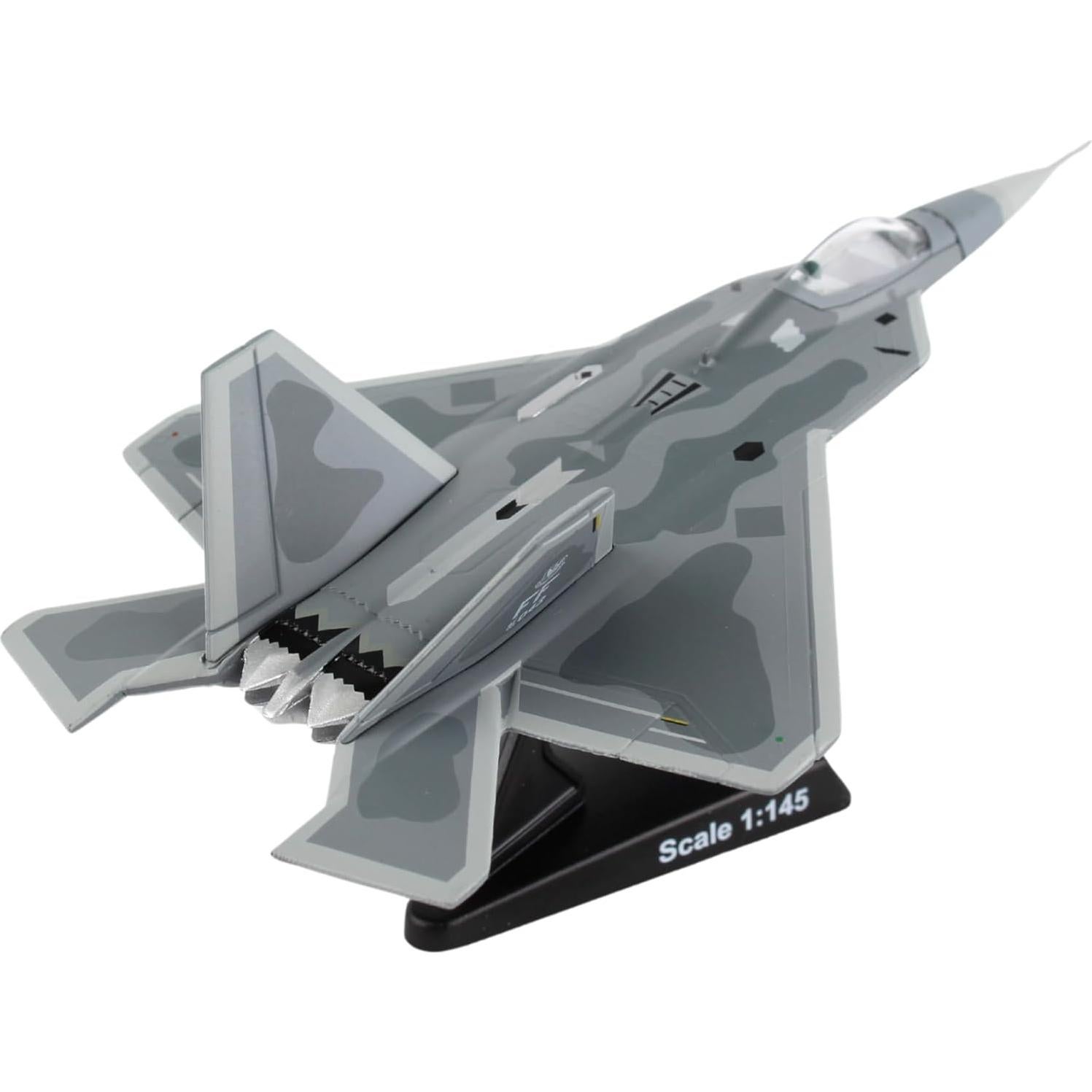 Sello Postal Daron F-22 Raptor 1:145 Metal con Soporte