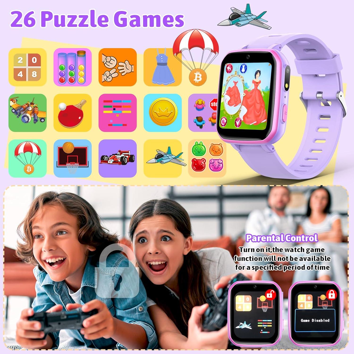 Reloj Inteligente Zicor H9 para Niños con 26 Juegos