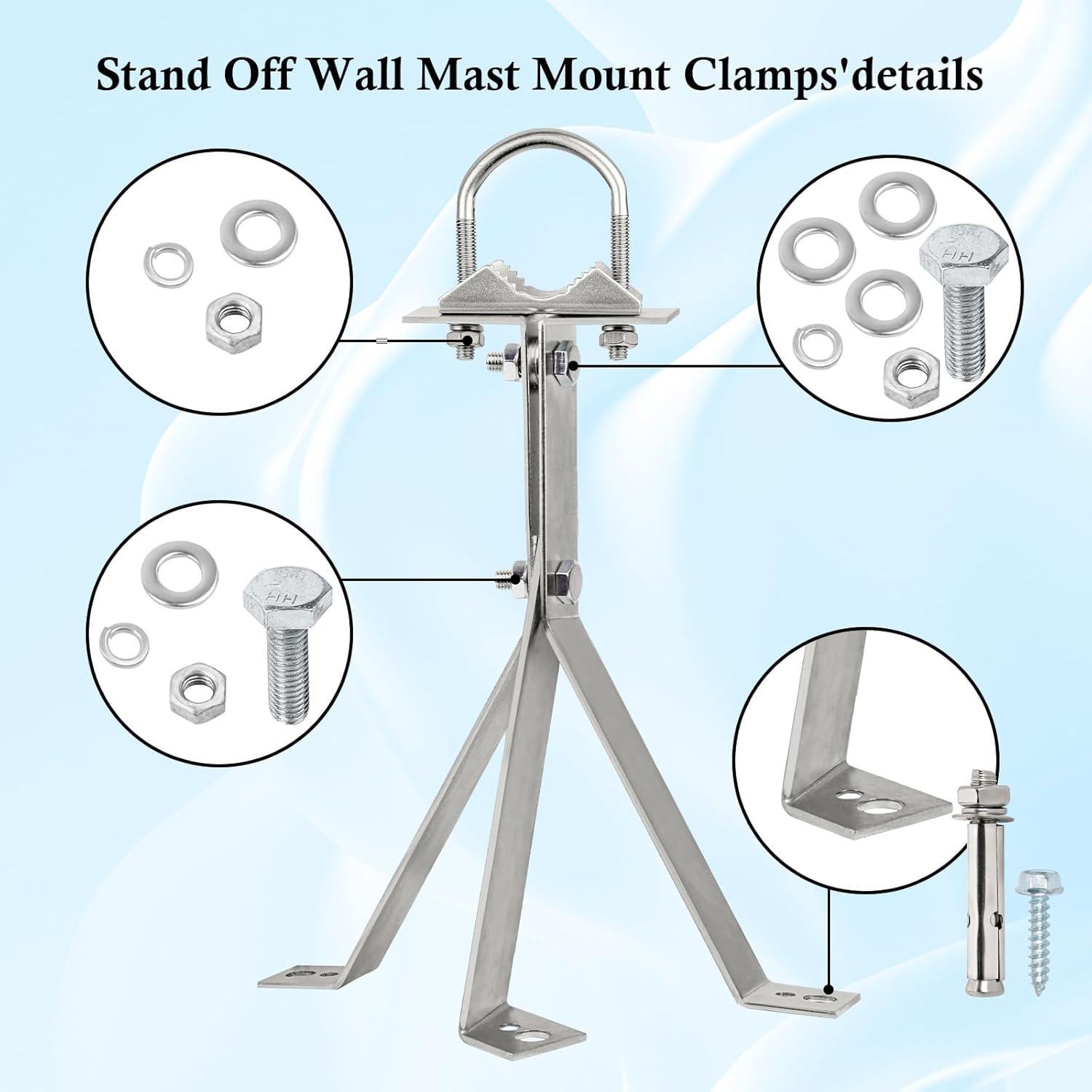 Soporte de Pared para Antena XRDS-RF 35.56 cm Resistente