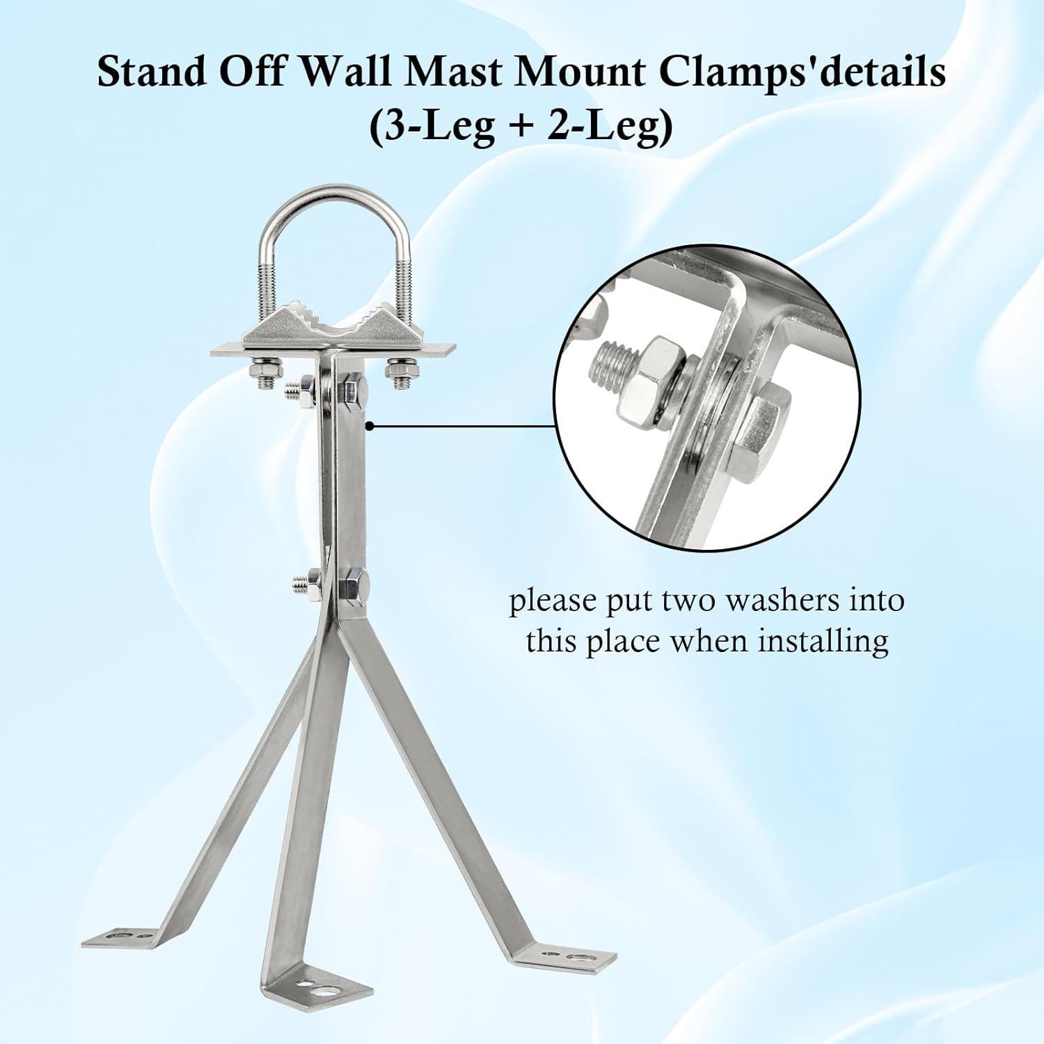 Soporte de Pared para Antena XRDS-RF 35.56 cm Resistente