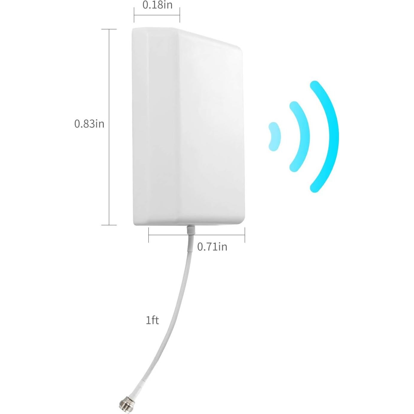 Antena Direccional Interior XRDS-RF 8dBi Montaje en Pared 698-2700 MHz