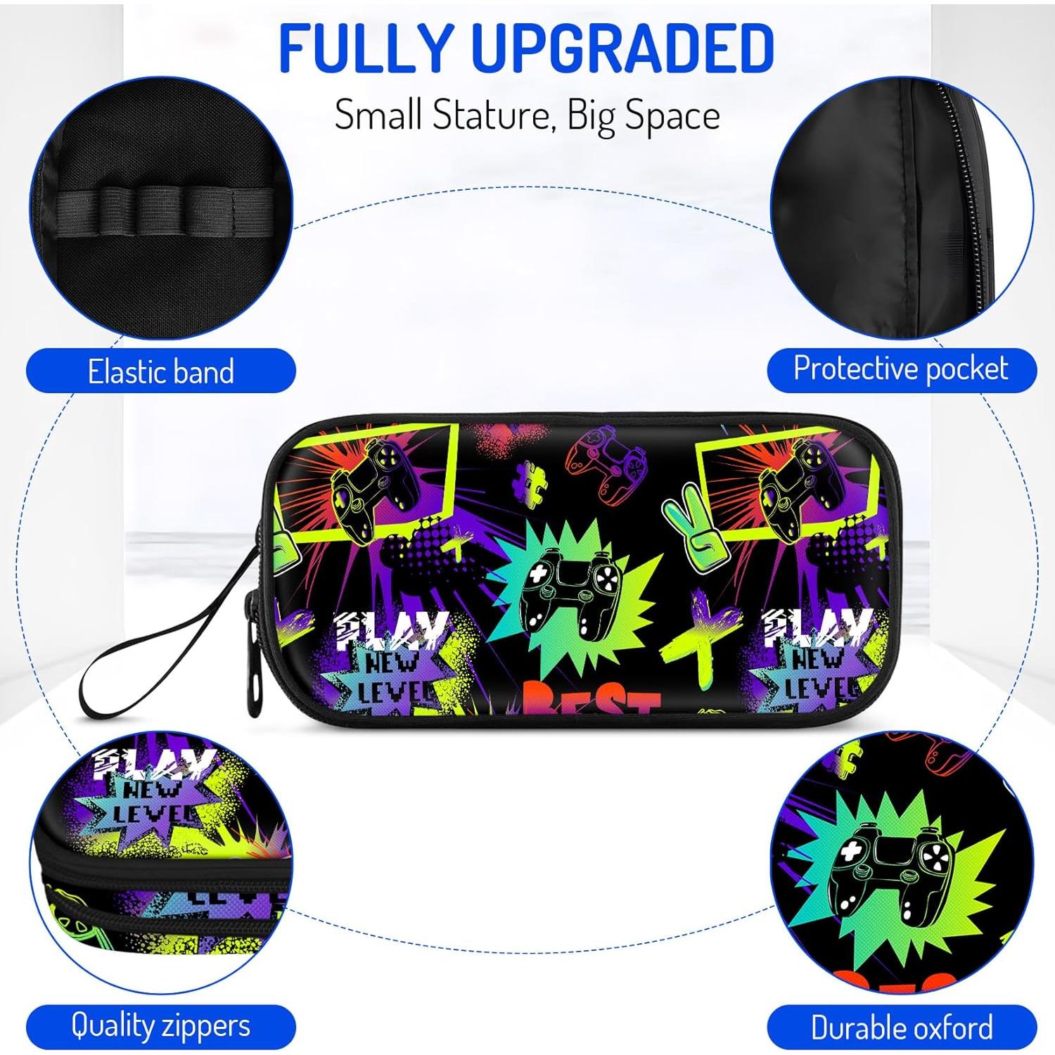 Estuche Grande para Niños Fitvc YTXBS-017 Diseño Gamer