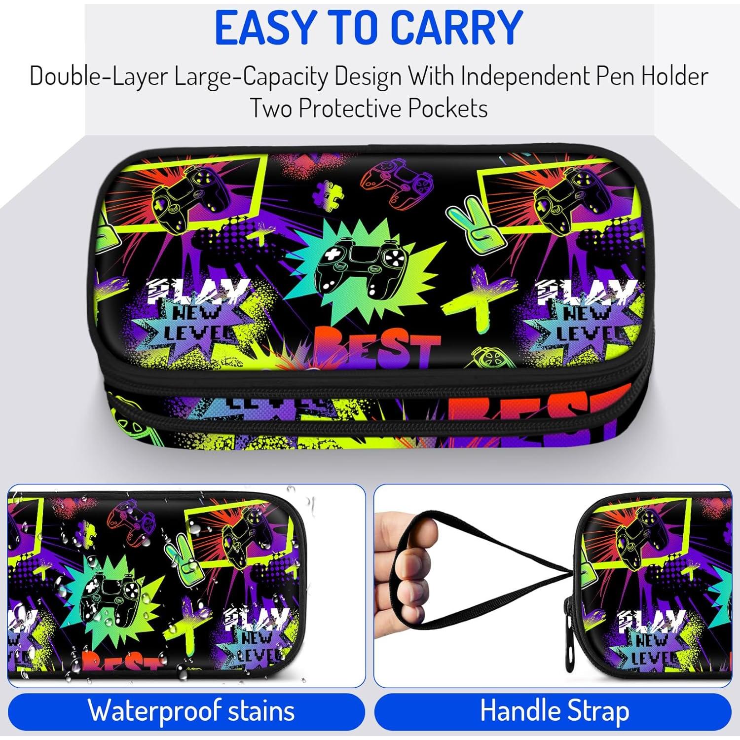 Estuche Grande para Niños Fitvc YTXBS-017 Diseño Gamer