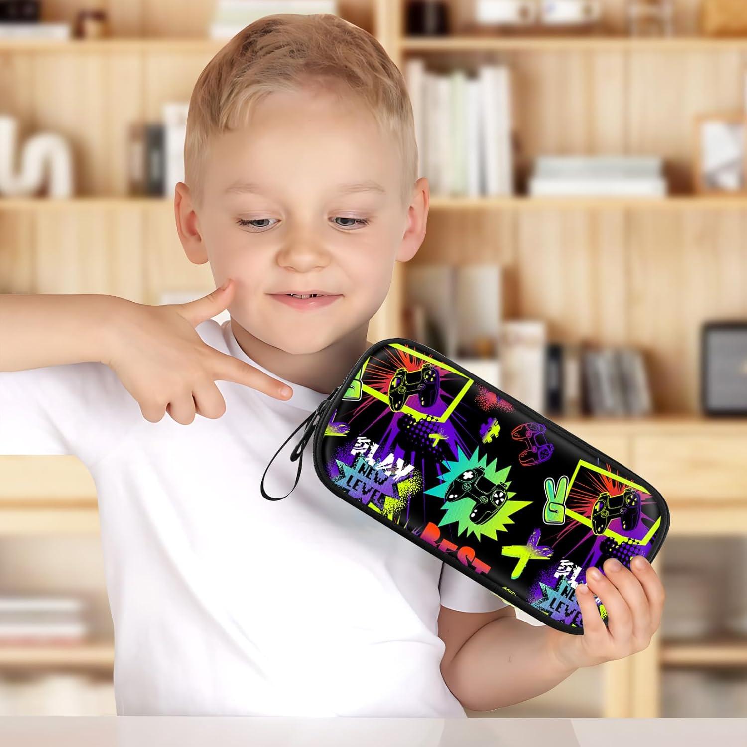 Estuche Grande para Niños Fitvc YTXBS-017 Diseño Gamer