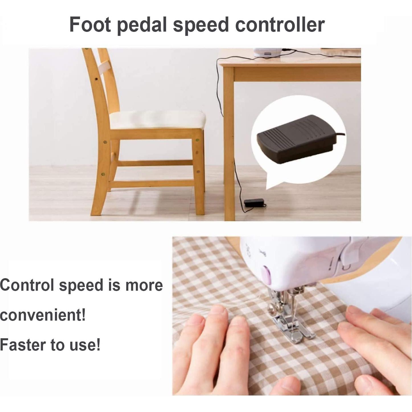 Máquina de Coser Eléctrica Dechow 505A para Principiantes, 12 Puntadas