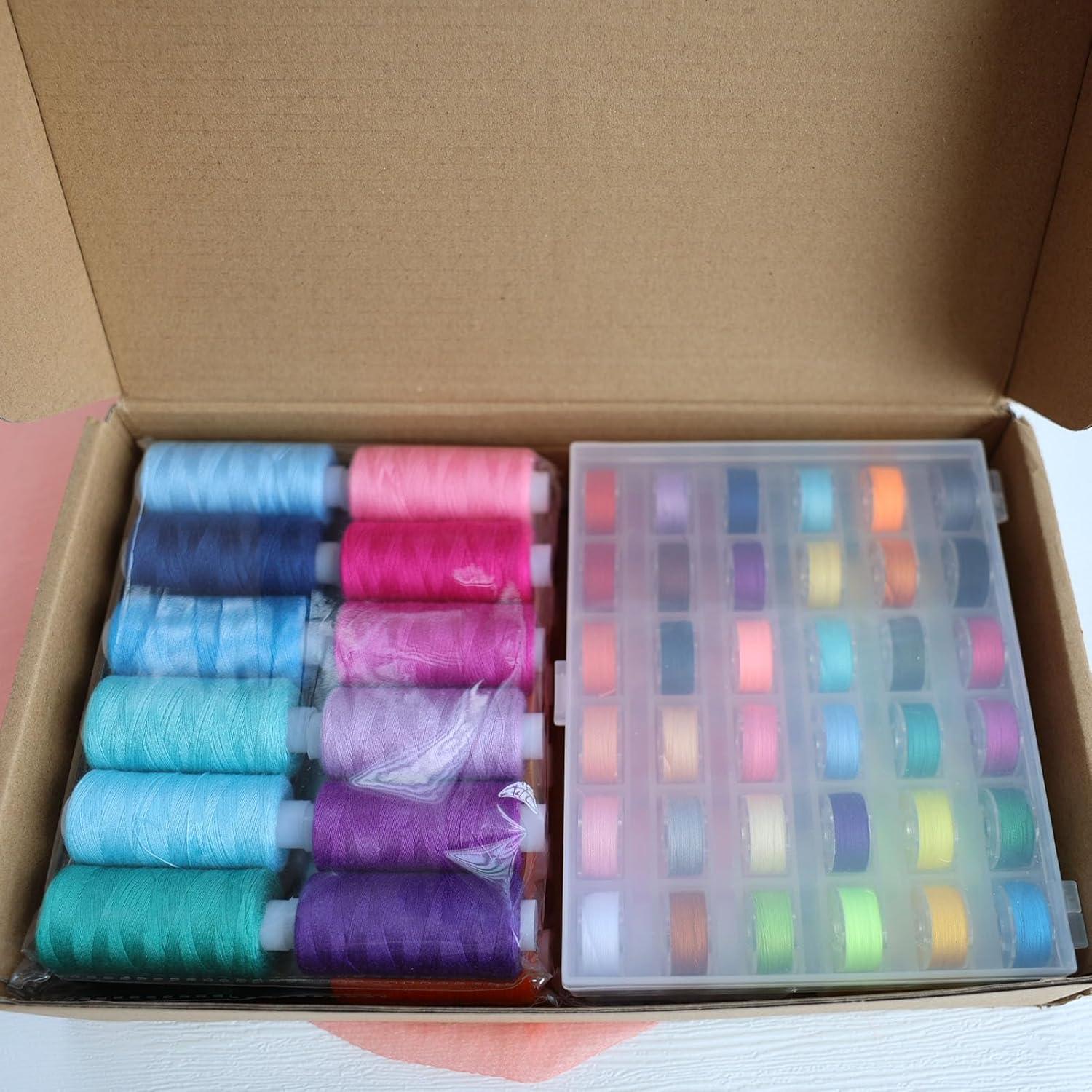72 PCS Hilo de Coser HAGBOU Multicolor 400 Yardas Poliester