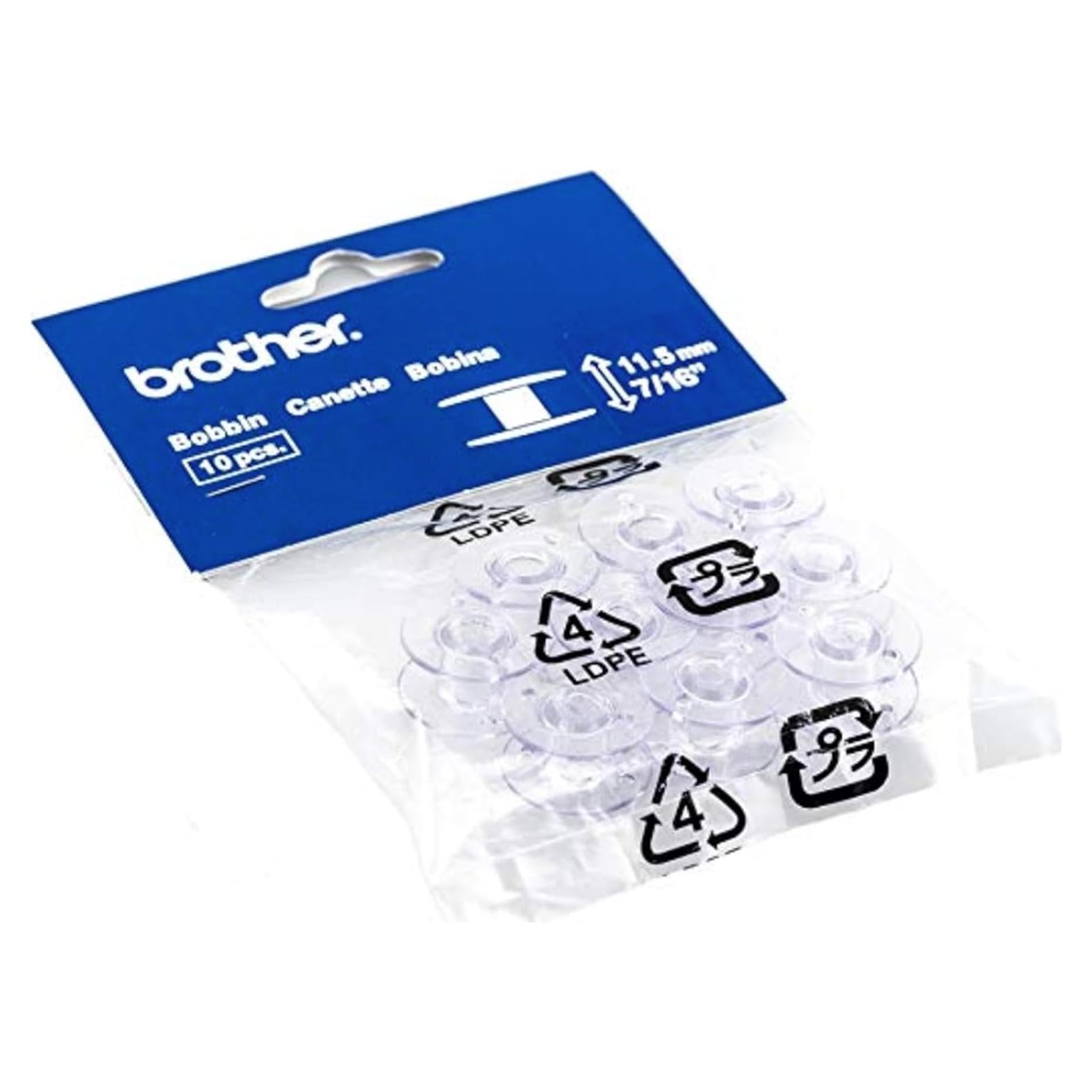 Sewing and Embroidery Bobbins 10-Pack, SA156,Clear, 11.5 mm