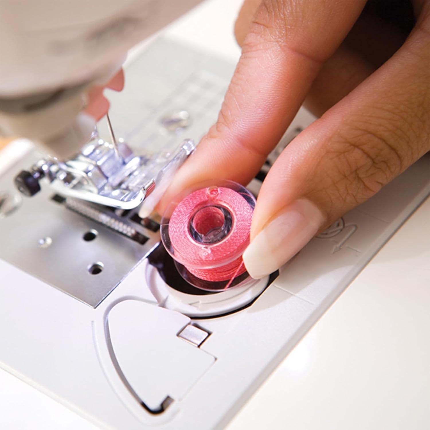 Sewing and Embroidery Bobbins 10-Pack, SA156,Clear, 11.5 mm