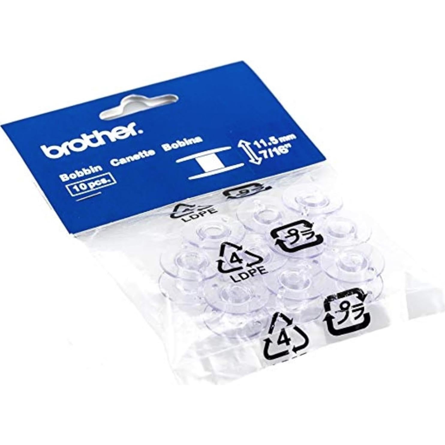 Sewing and Embroidery Bobbins 10-Pack, SA156,Clear, 11.5 mm