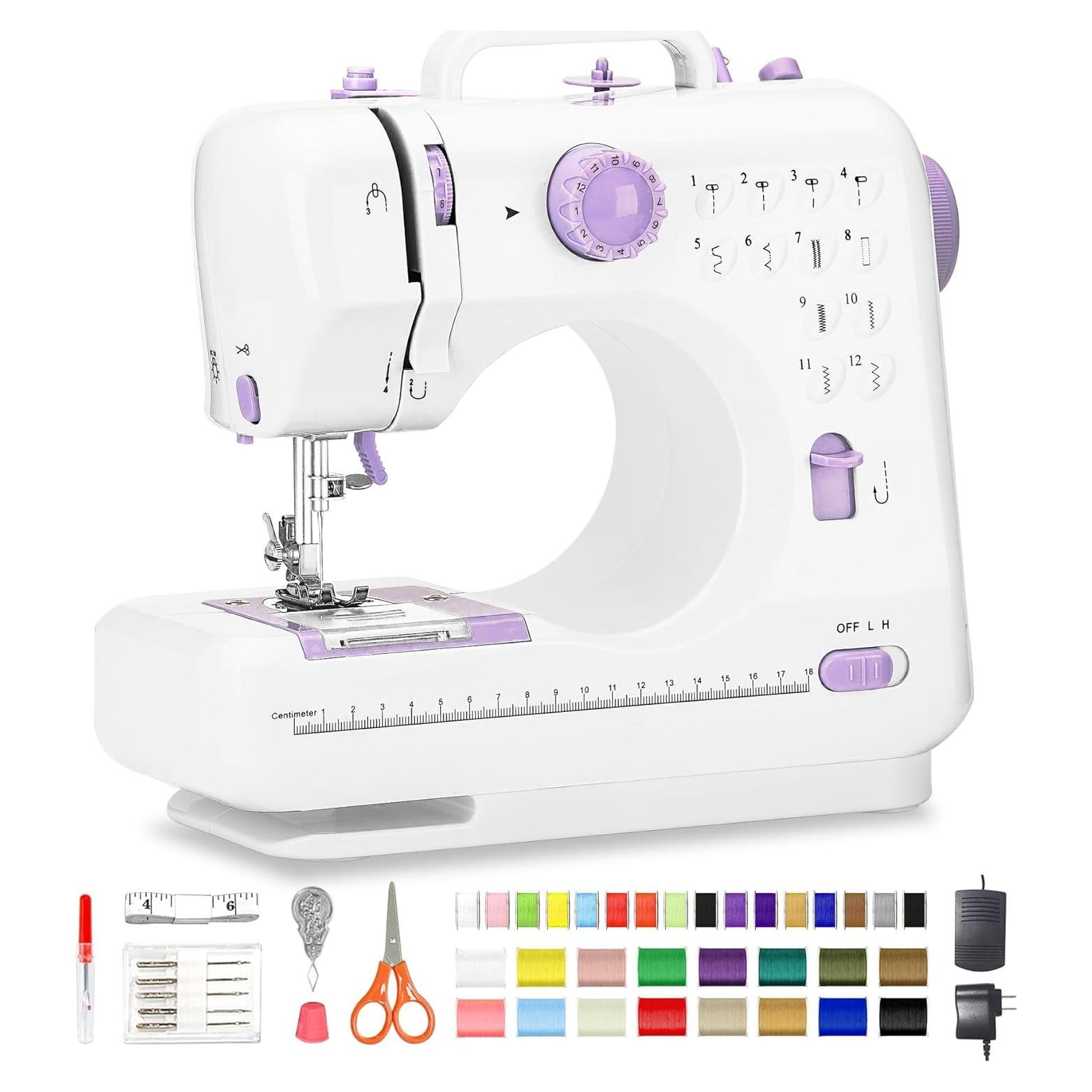 Máquina de Coser Portátil Sea Punk 505 con 12 Puntadas