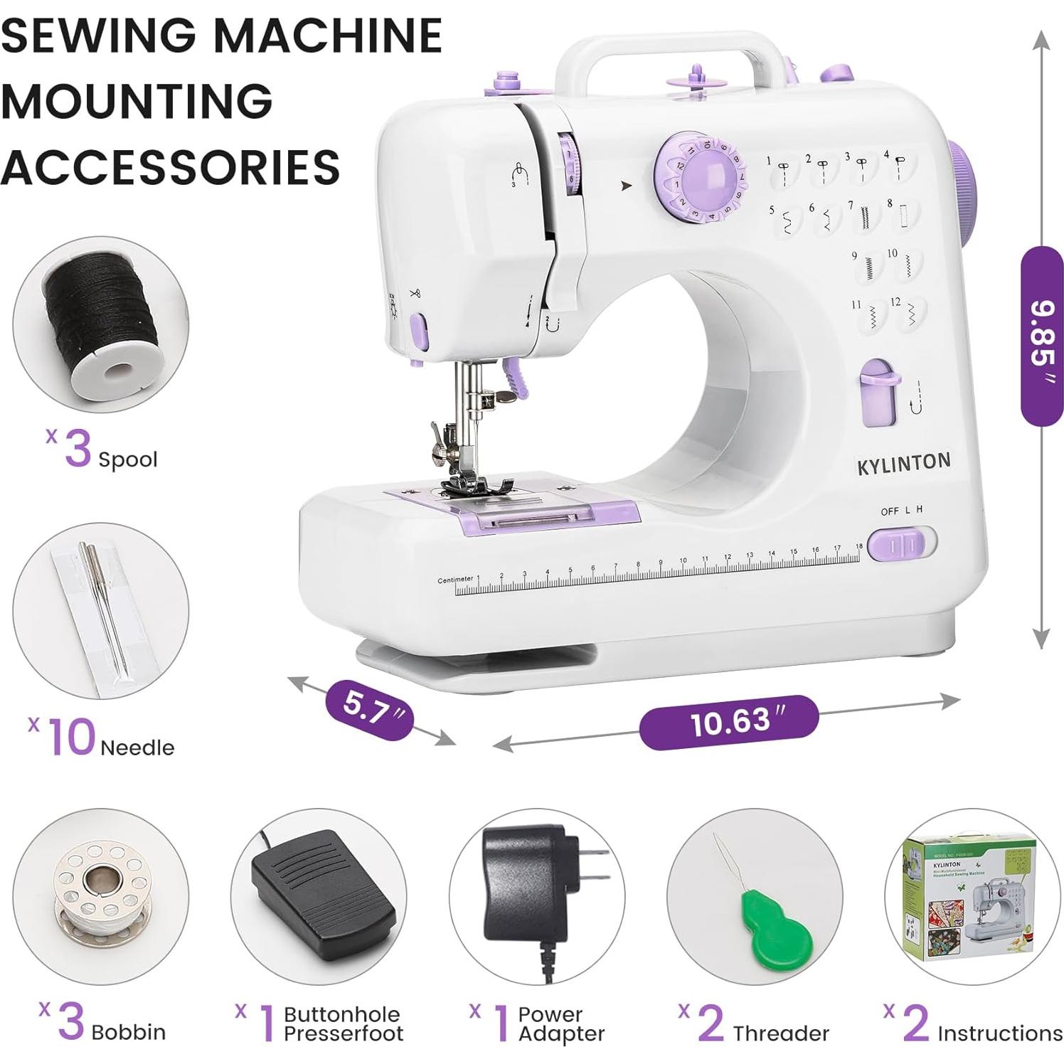 Máquina de Coser Portátil Sea Punk 505 con 12 Puntadas