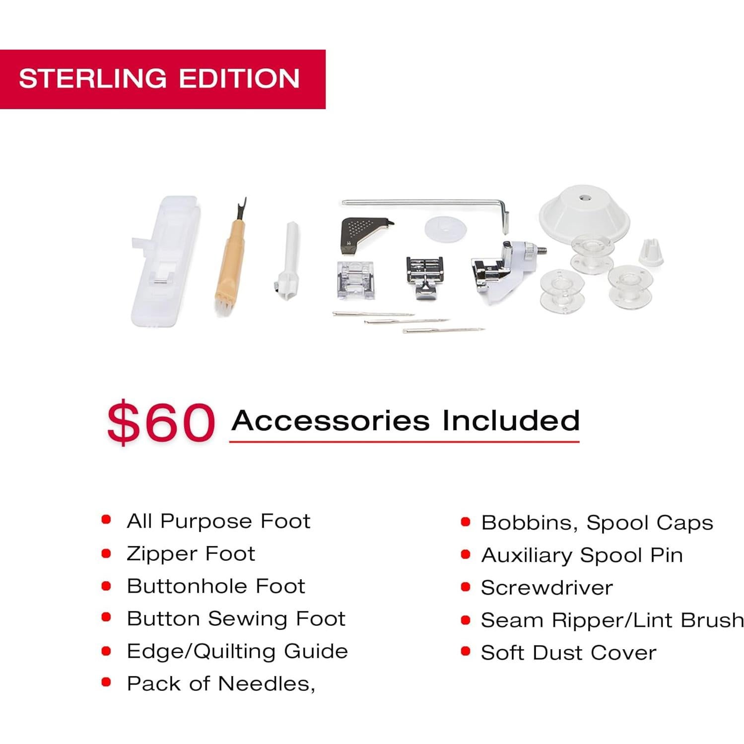 Máquina de Coser SINGER 4432 Pesada con 110 Puntadas y Accesorios