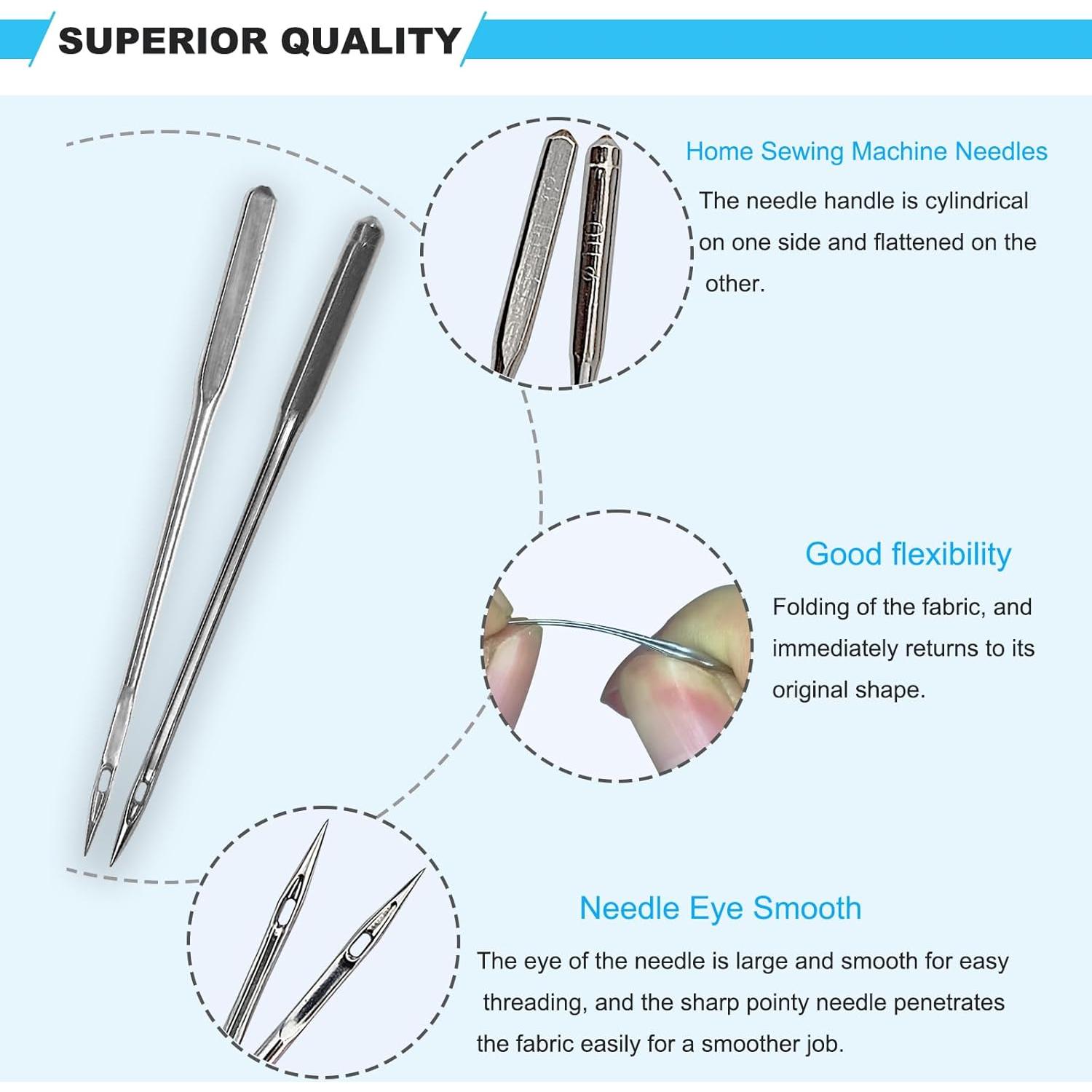 50 Agujas de Máquina de Coser AXOTEY HAX1 Universales