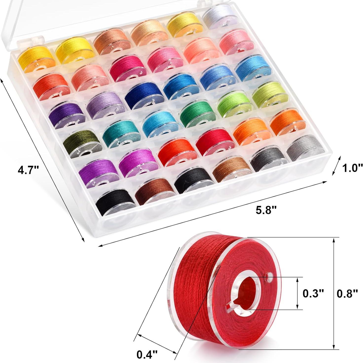 Kit de Hilo de Coser Eoehro 72 Piezas 36 Colores Poliester