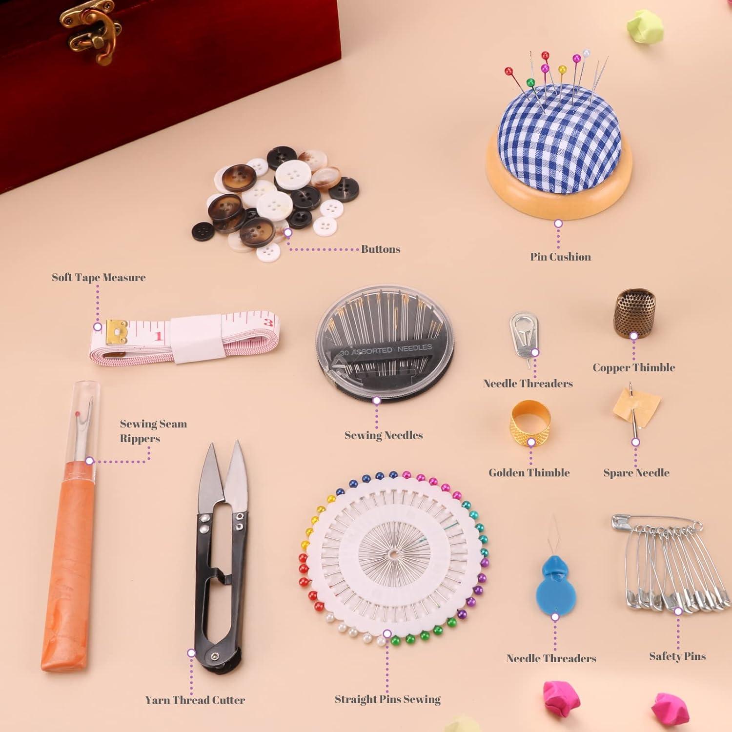 Máquina de Coser Portátil Ausarox Blanca con 153 Piezas