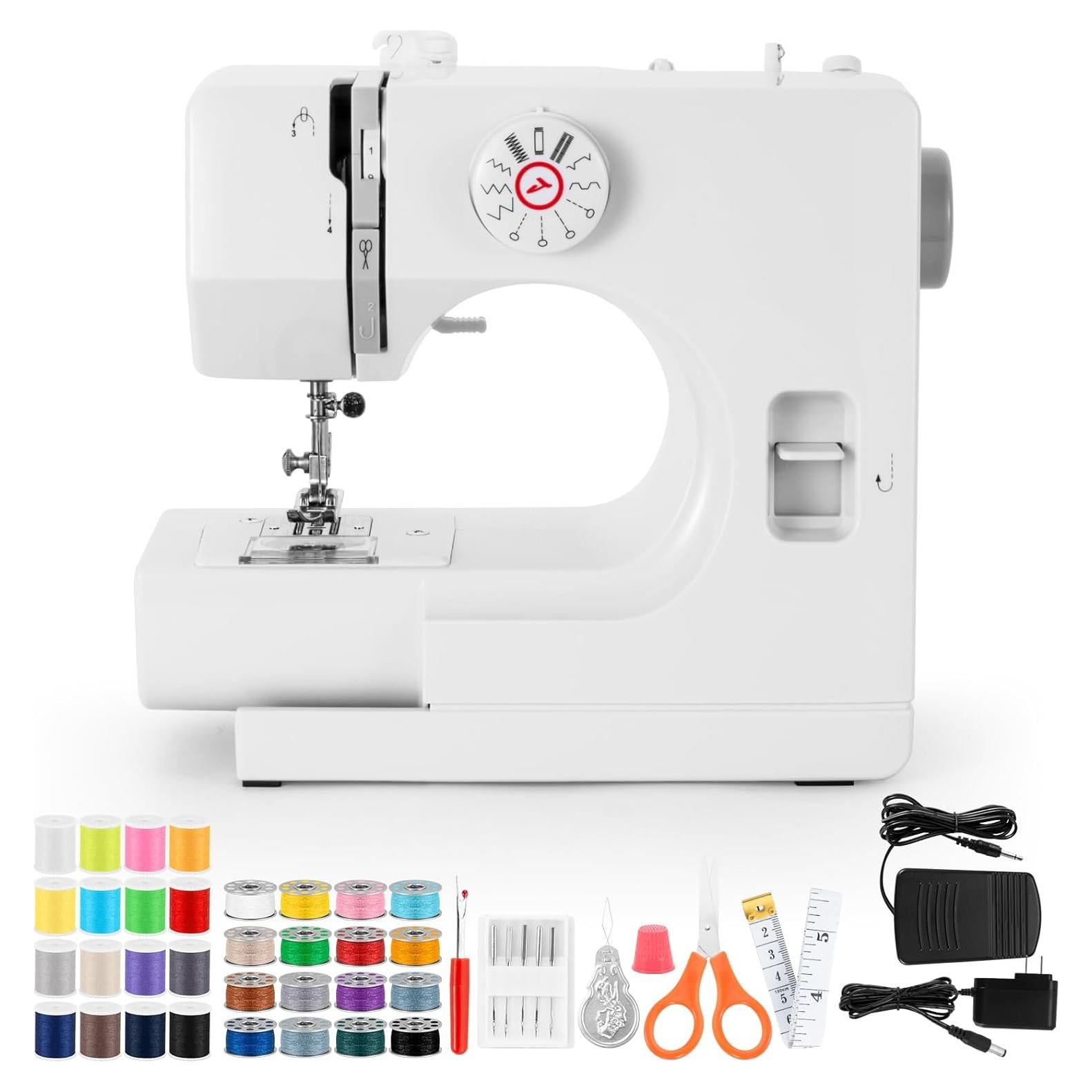 Máquina de Coser BUXFMHT 725 Portátil 12 Puntadas Doble Velocidad