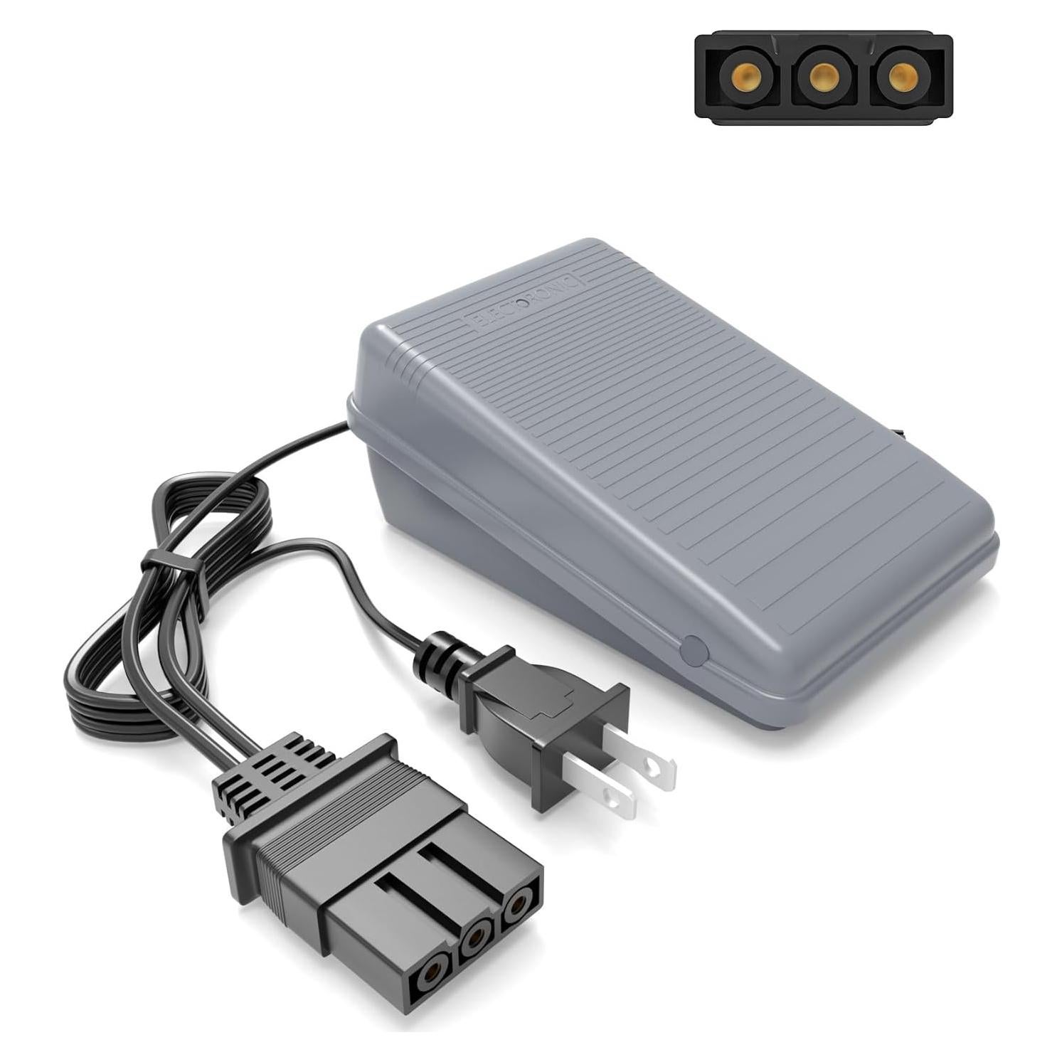 Pedal de Pie y Cable de Alimentación Compatible Brother