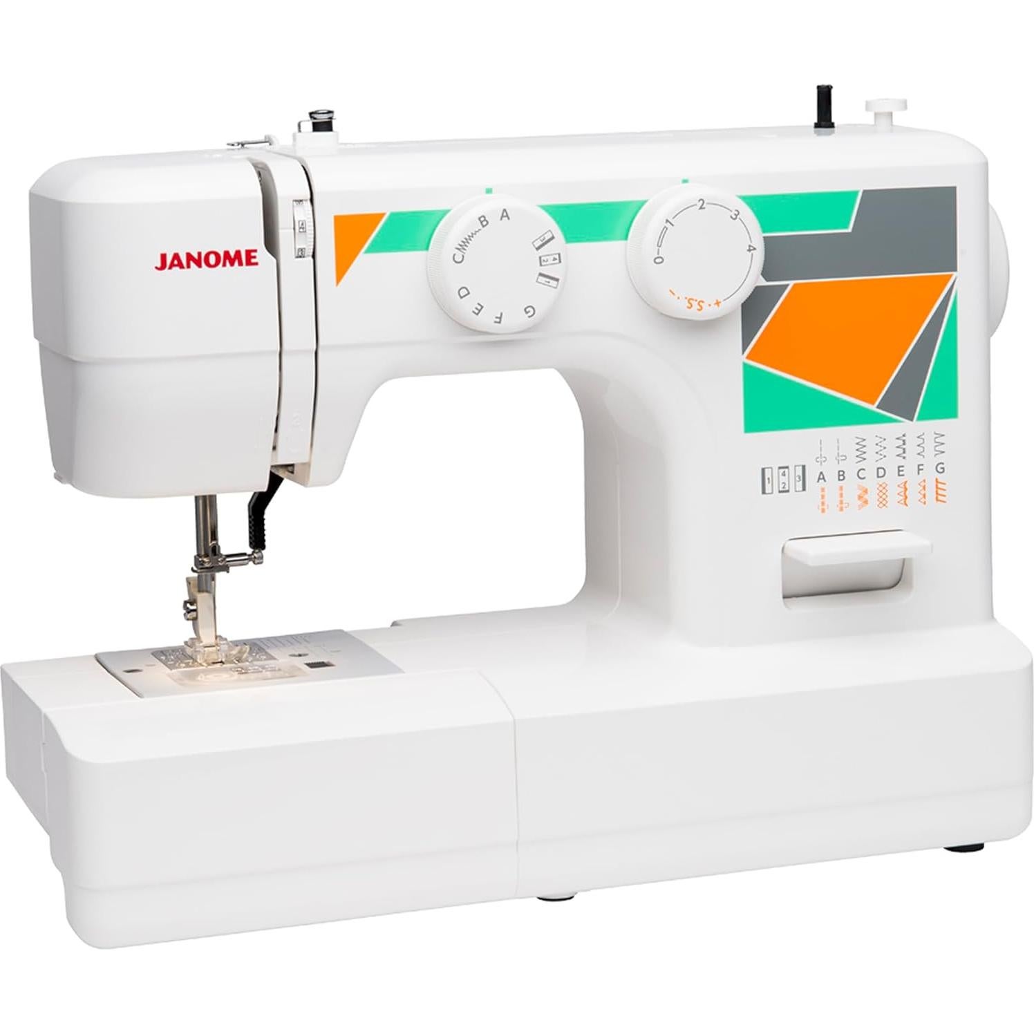 Máquina de Coser Janome MOD-15 con 15 Puntadas y Ojal