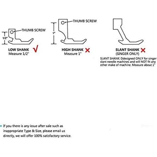Juego de 11 Pies Prensatelas Windman para Máquina de Coser
