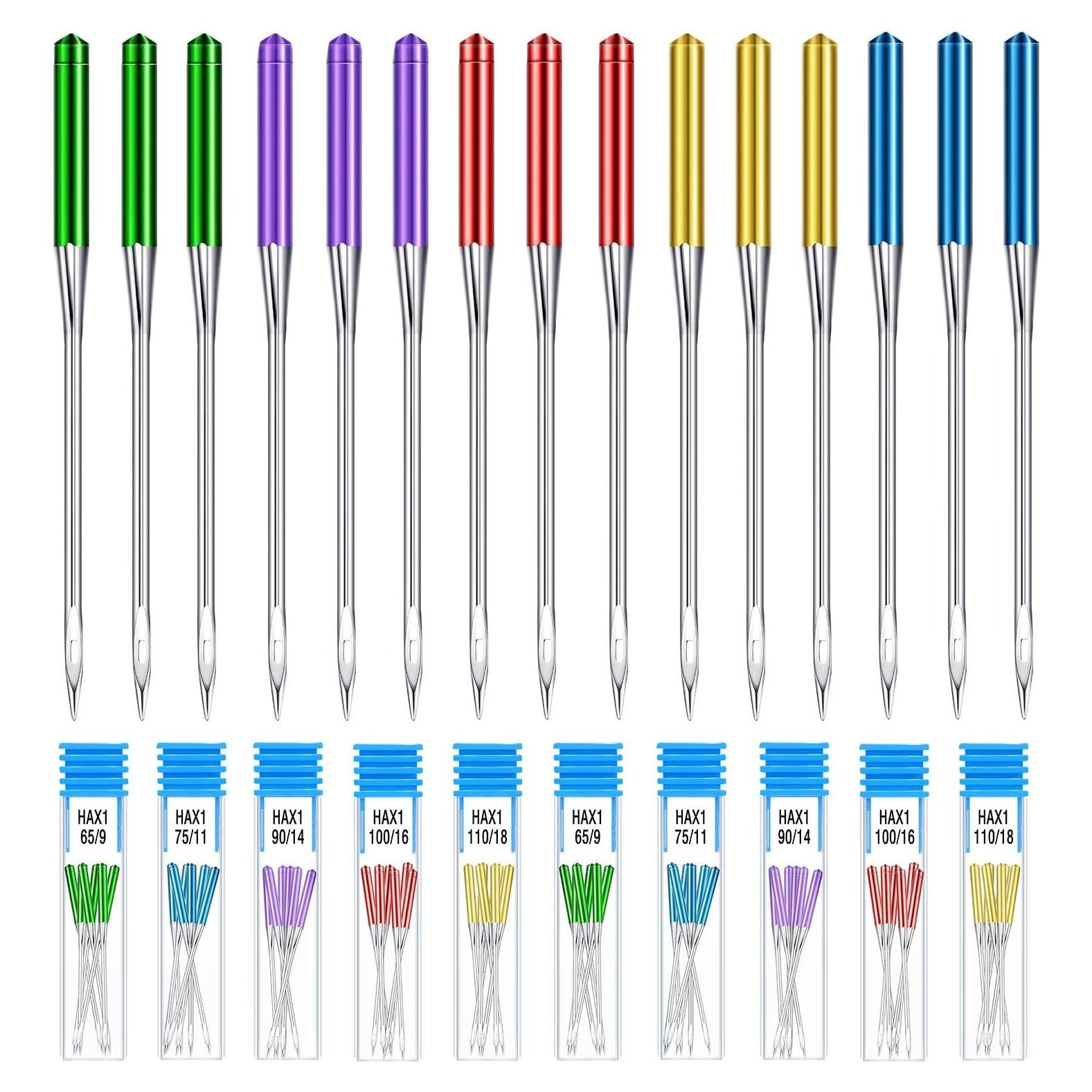 Agujas de Máquina de Coser WILLBOND 30 Pcs Punta Regular