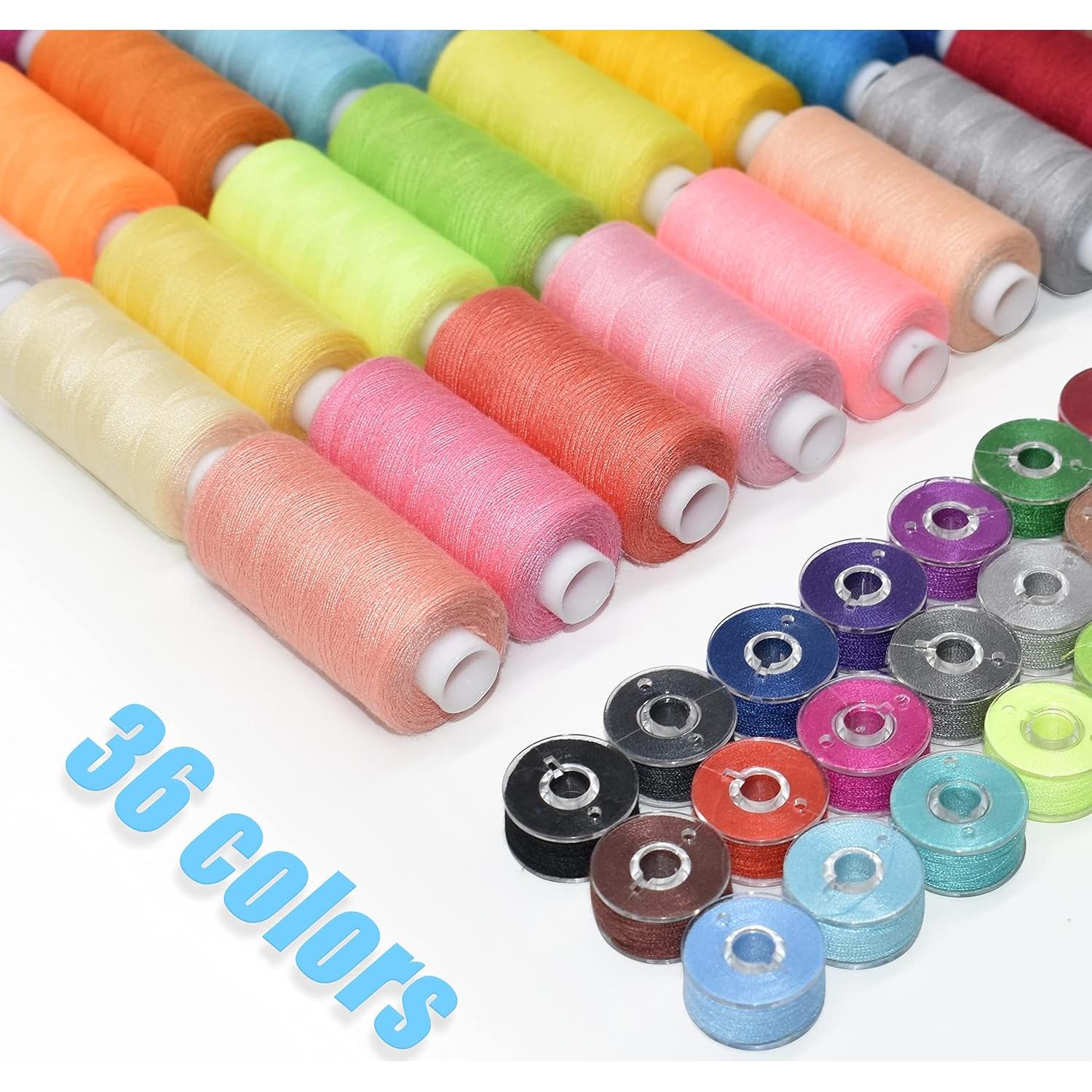 Juego de Hilos de Coser BDS-HOME 36 Colores 503.5m Poliester