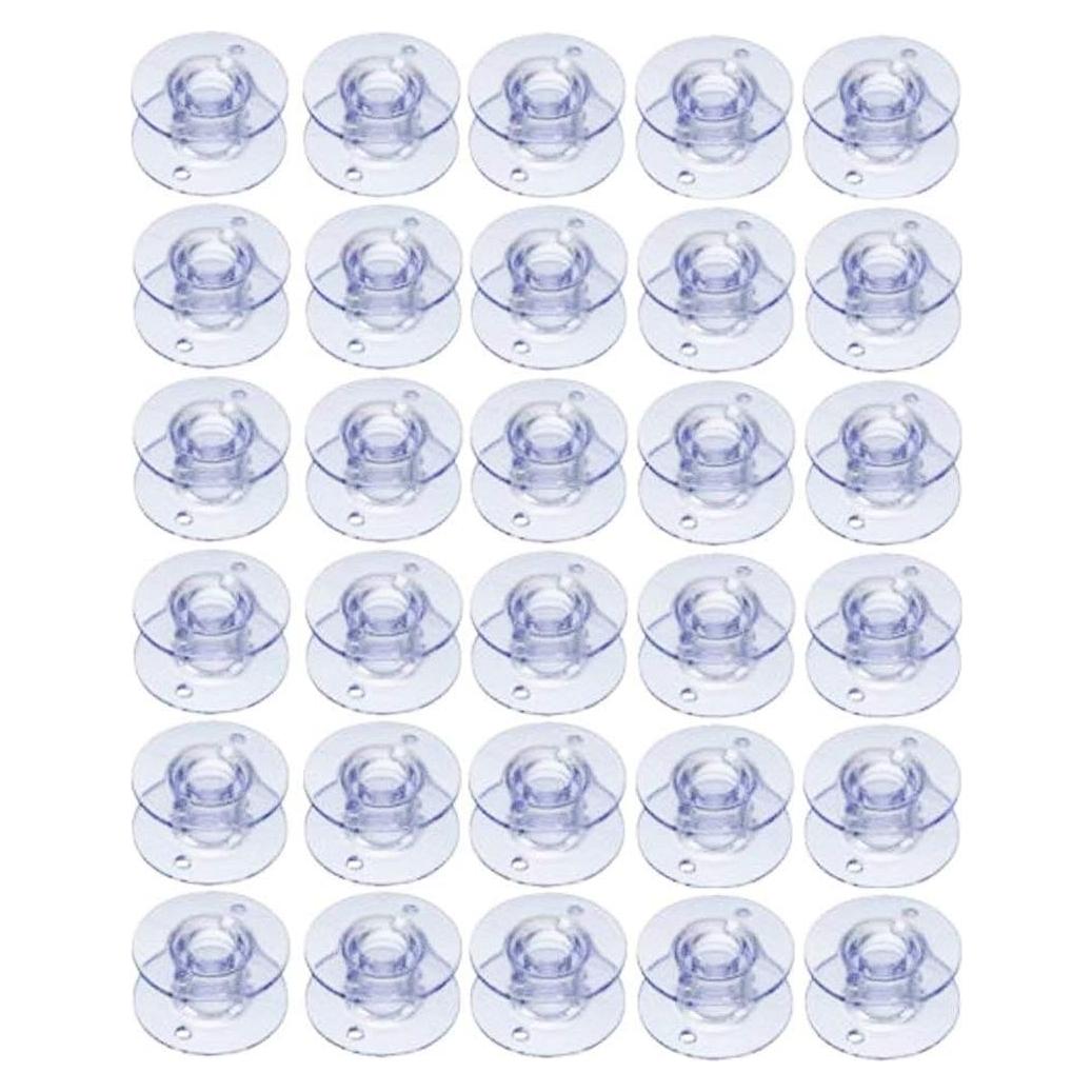 30 Bobinas de Plástico SA156 para Máquina de Coser Brother