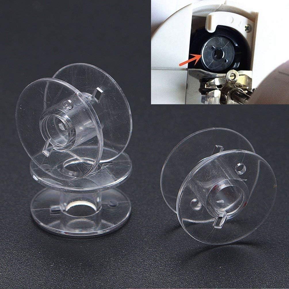 30 Bobinas de Plástico SA156 para Máquina de Coser Brother