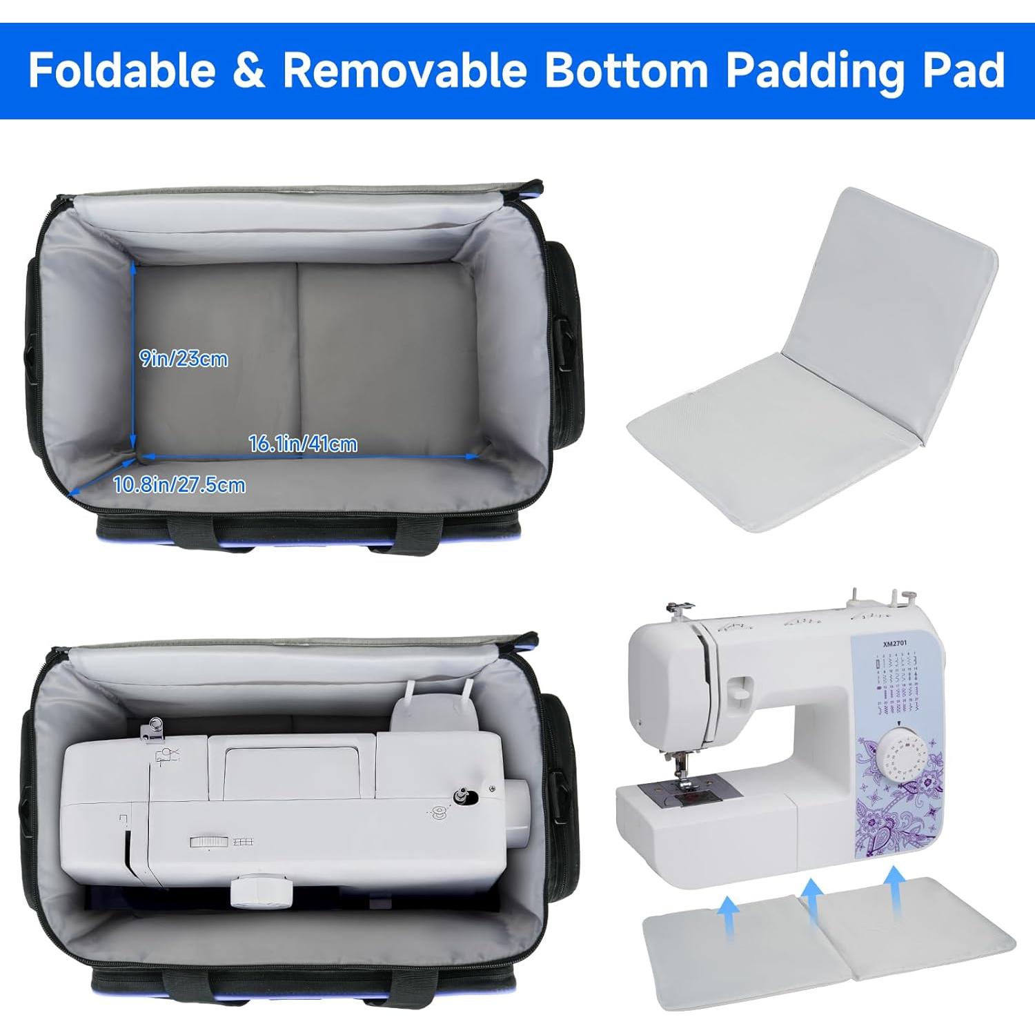 Funda para Máquina de Coser Universal con Ruedas - Negra