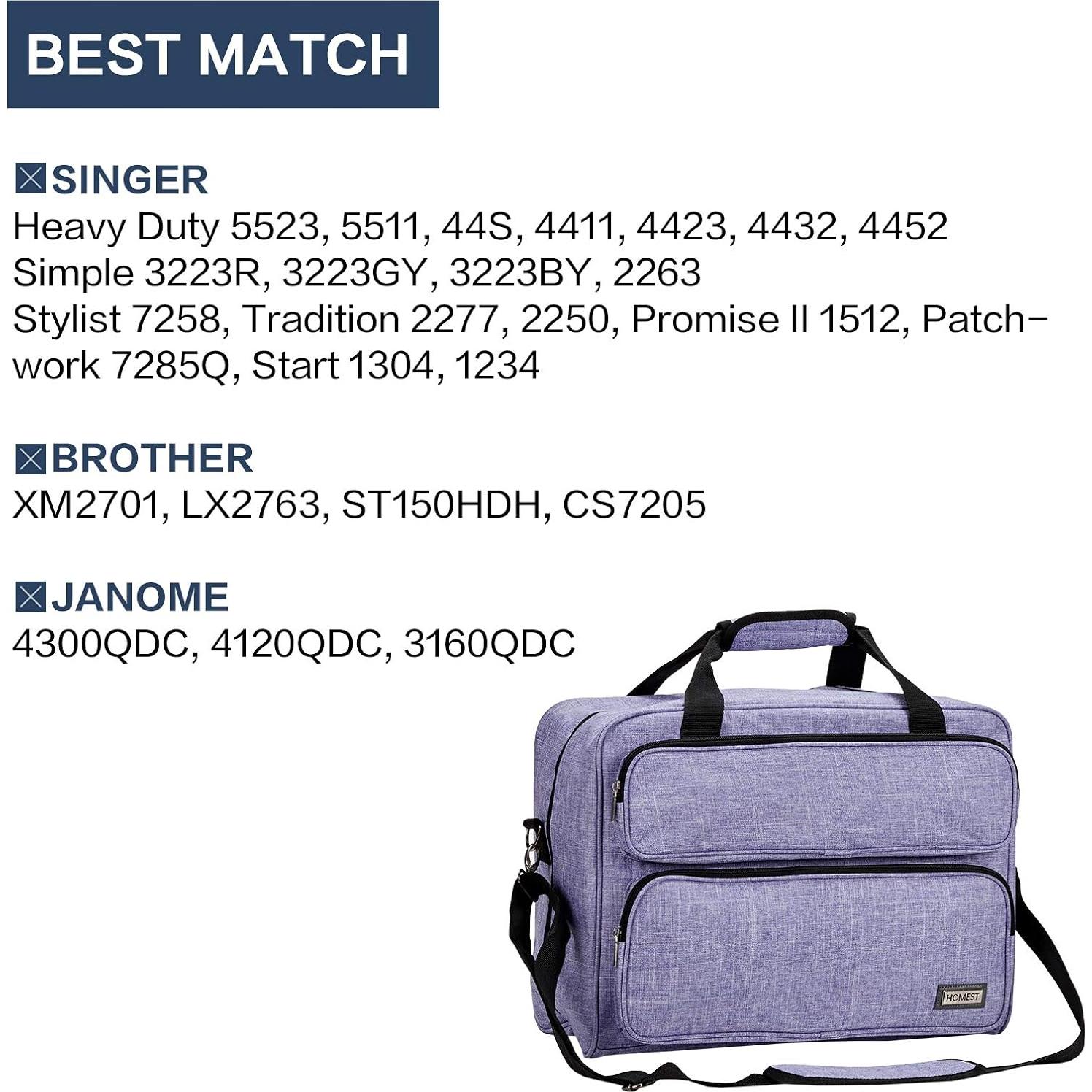 Funda para Máquina de Coser HOMEST Tote Universal Púrpura