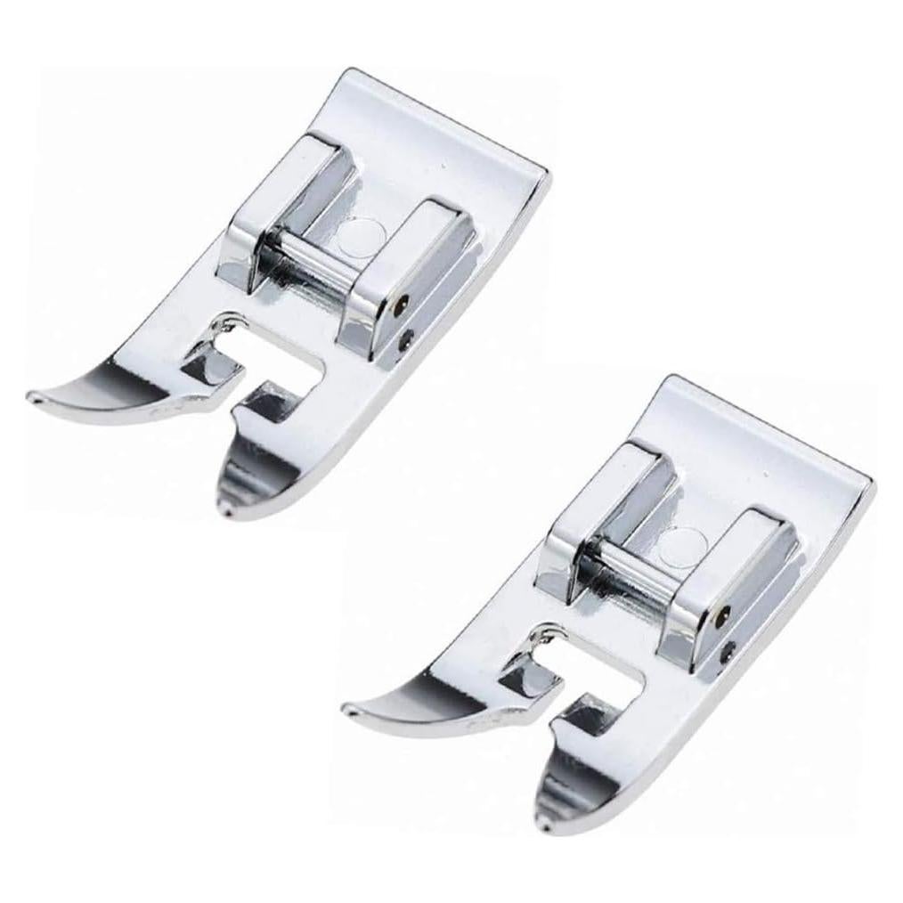 2pcs Zig Zag, Straight Stitch Foot Snap On Foot Sewing Machine Presser Foot Will Fit Singer, Brother, Janome, Toyota, Etc Domestic Sewing Machines
