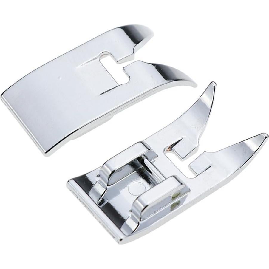 2pcs Zig Zag, Straight Stitch Foot Snap On Foot Sewing Machine Presser Foot Will Fit Singer, Brother, Janome, Toyota, Etc Domestic Sewing Machines