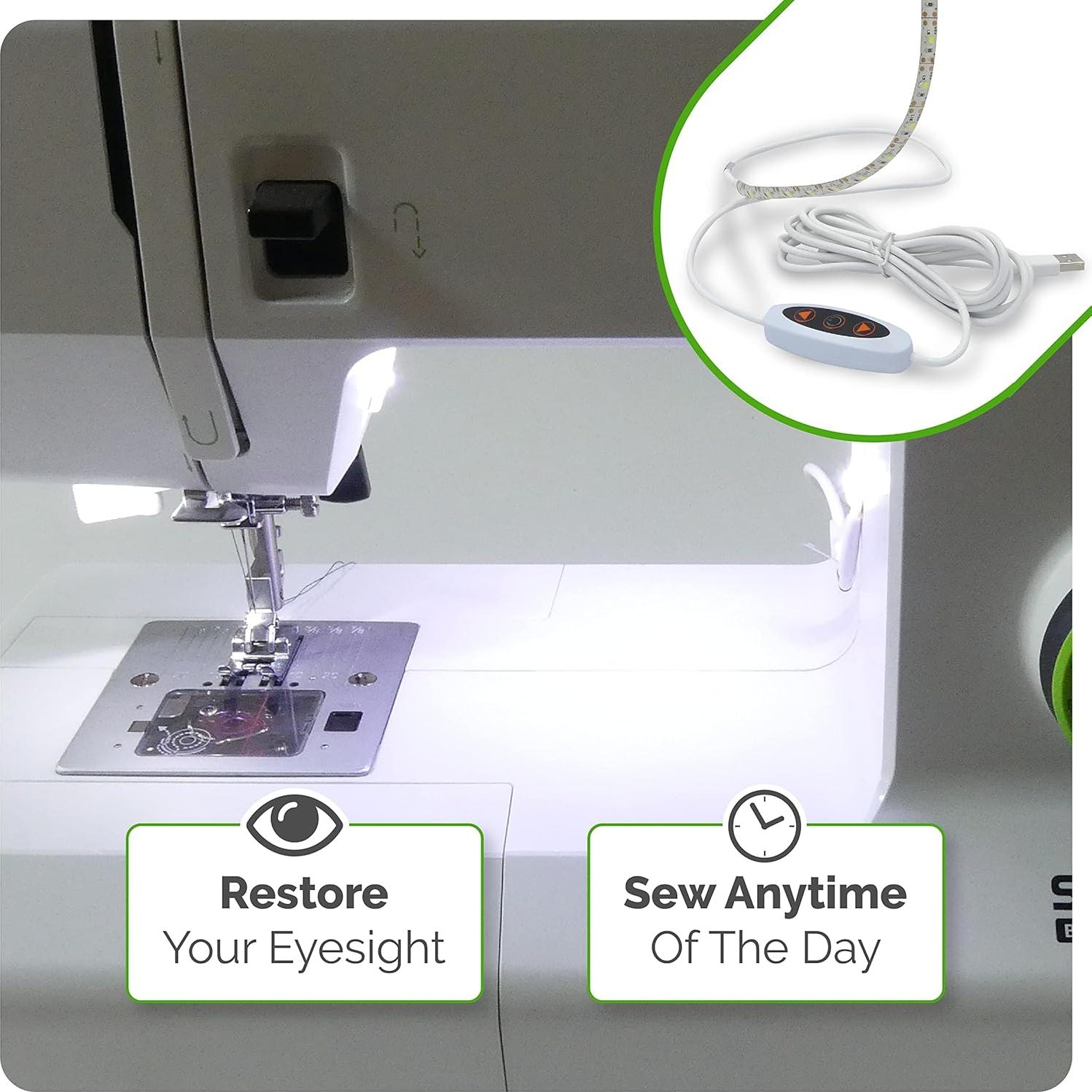 Tira de Luz LED para Máquina de Coser Madam Sew 30.48 cm USB