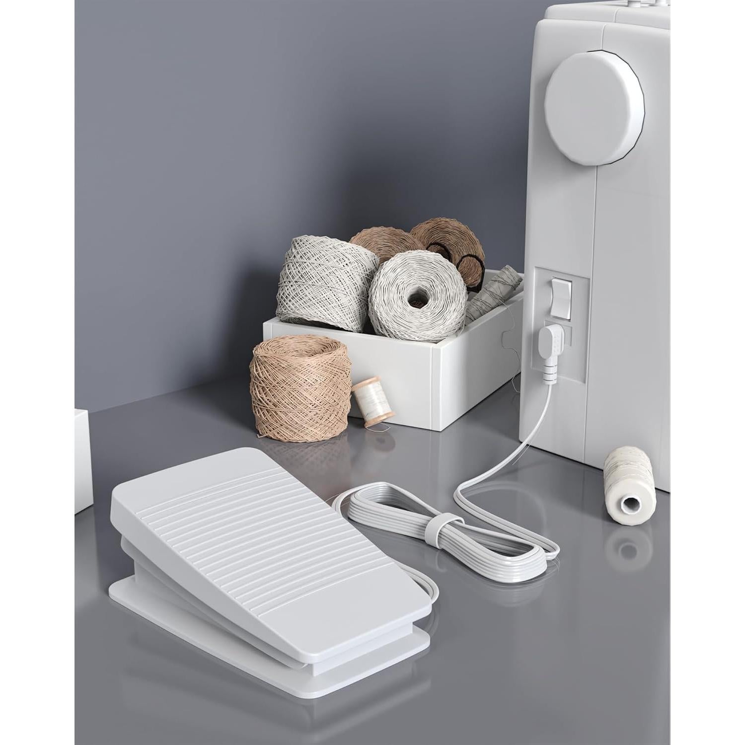 Foot Pedal for Brother/Babylock Sewing Machine CE5000PRW CE5500 Foot Controller Pedal SE600 CS6000I with Cord Control FC-322 XC8816021 Brother Sewing Machine Pedal