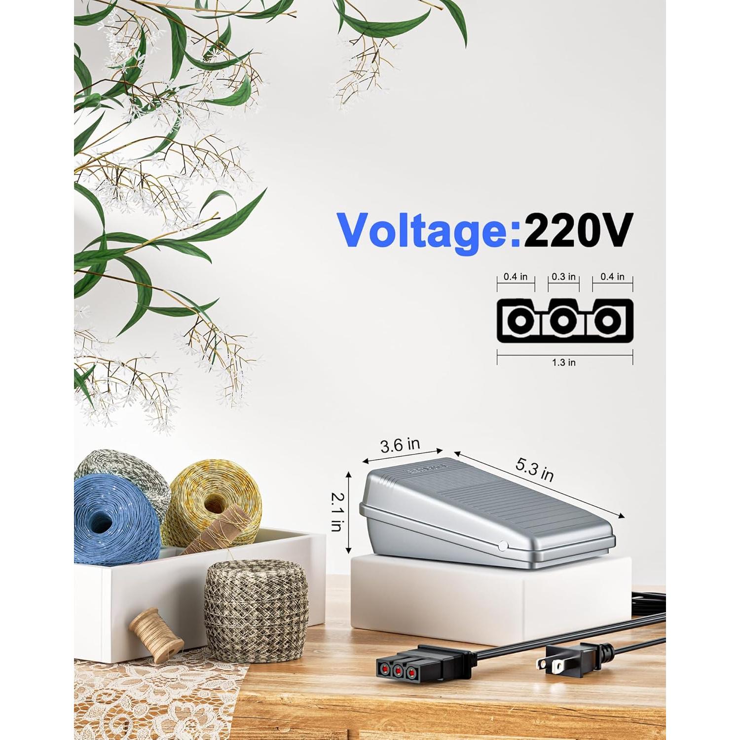 Pedal de Máquina de Coser VHBW Compatible Brother J00360051