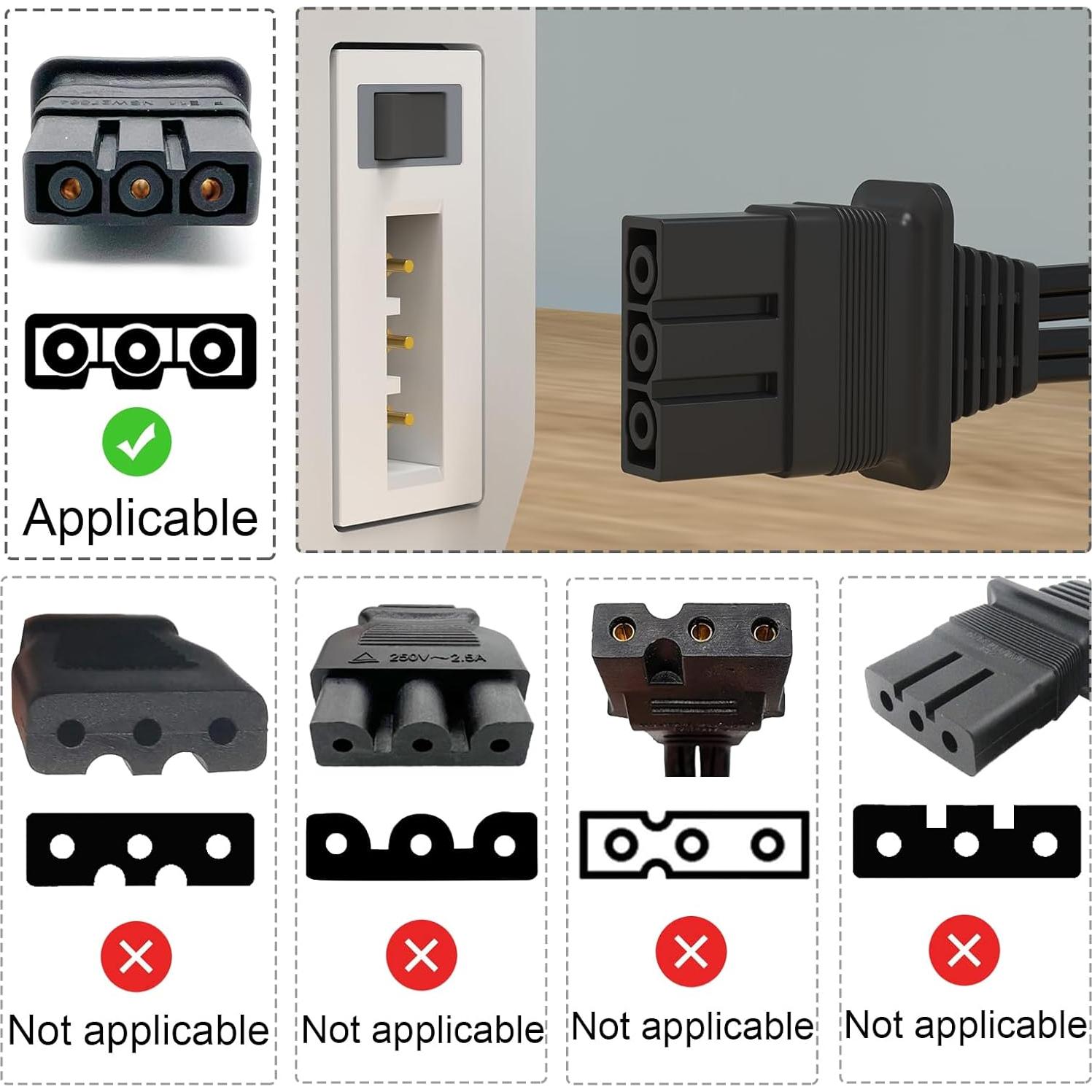 Pedal de máquina de coser Brother J00360051 y cable de alimentación
