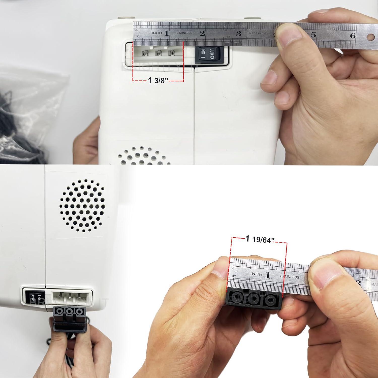 Pedal de máquina de coser Brother J00360051 y cable de alimentación