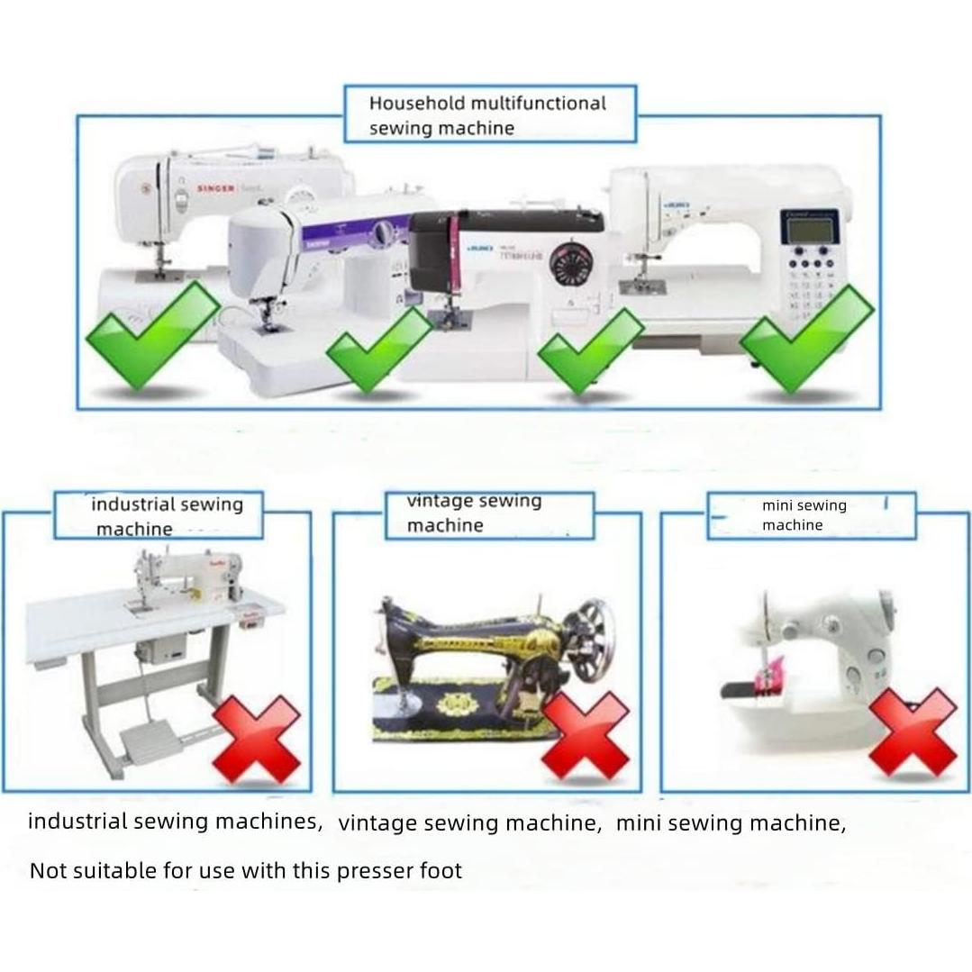 Pie de Cremallera Profesional Chinshwehaw para Máquinas de Coser