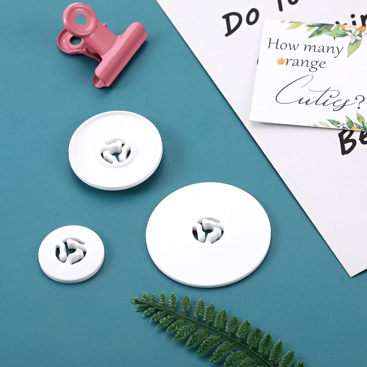 Spool Cap Sewing Machine Spool Pin Small Medium Large Replacement Cap Compatible with Brother Babylock Sewing and Embroidery Machines 45 35 and 25 mm White(6 Pieces)