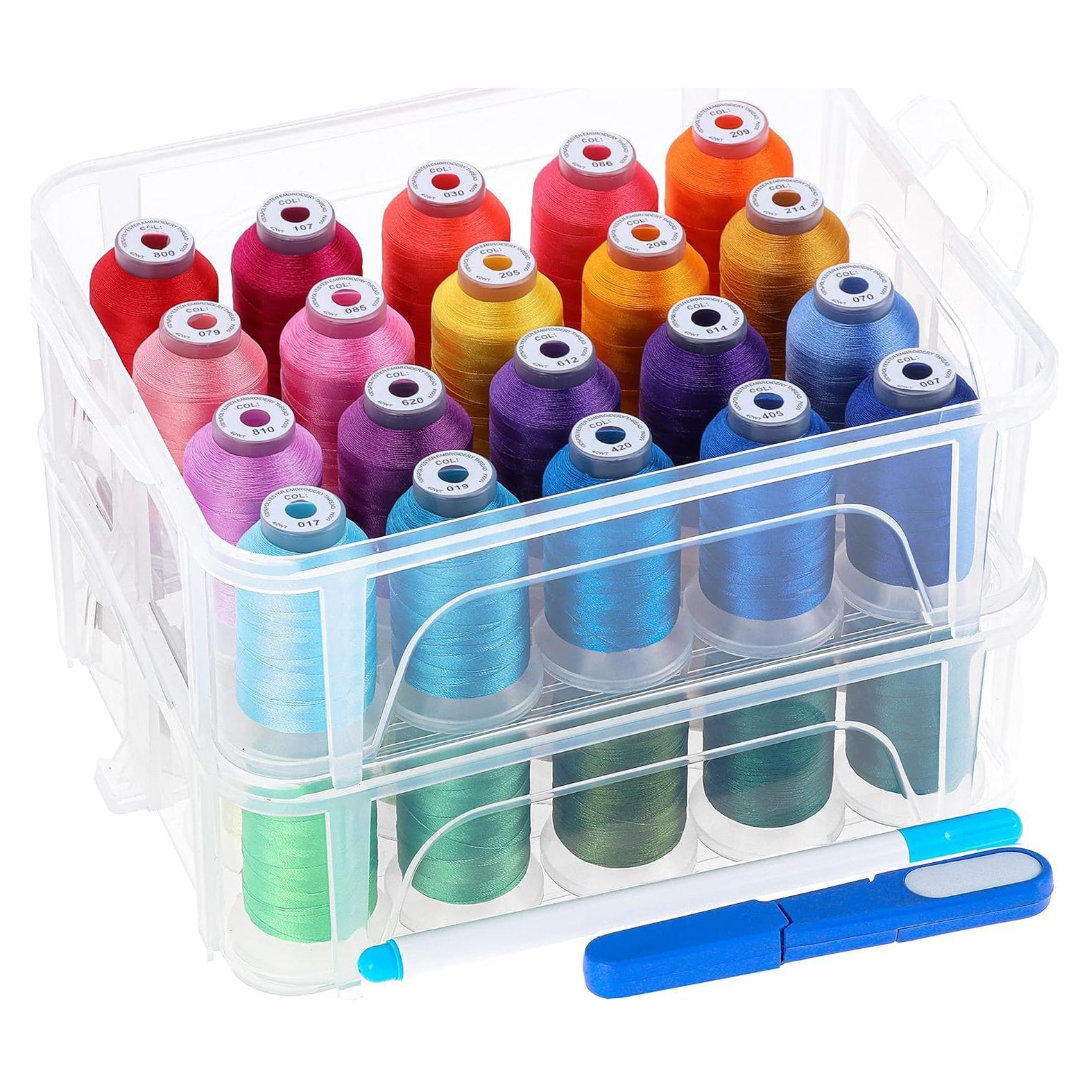 Kit de Hilo de Bordar 40 Colores Nuevo Brothread 500m