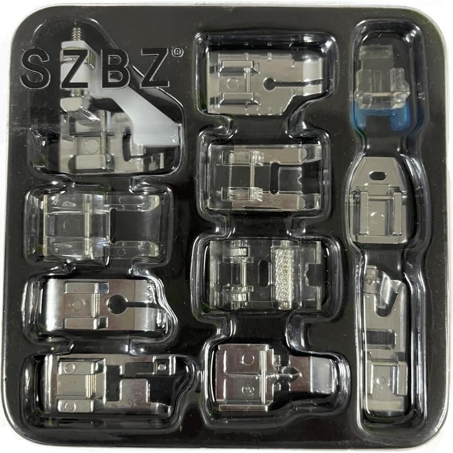 Kit de 11 Pies de Prensatelas SZBZ para Máquina de Coser