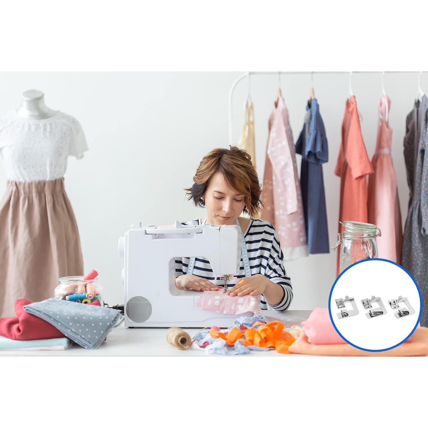 Juego de pies prensatelas TISEKER para máquina de coser 3 tamaños