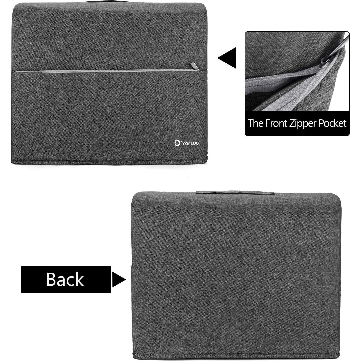 Funda para máquina de coser Yarwo gris con flecha 43x20x33cm