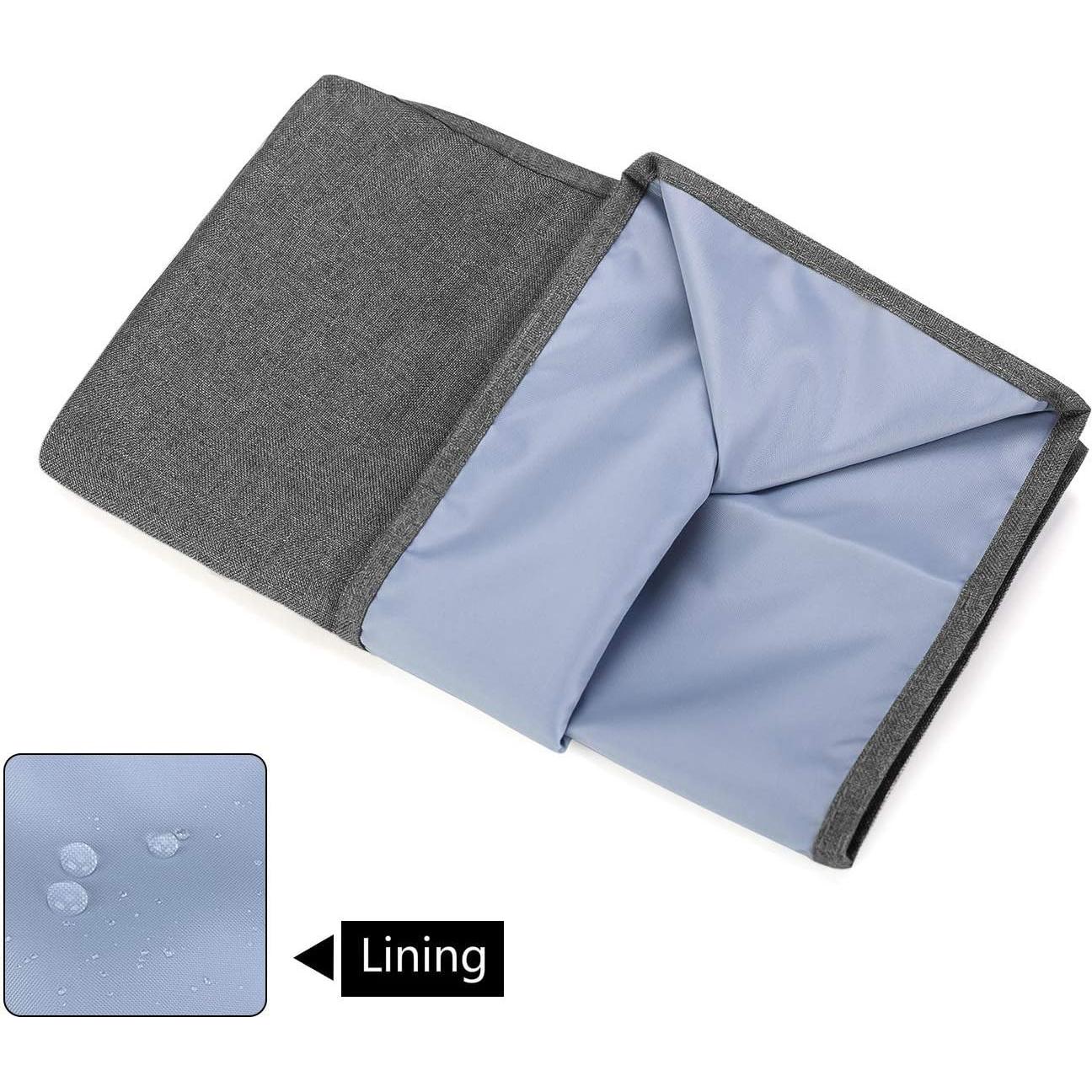 Funda para máquina de coser Yarwo gris con flecha 43x20x33cm