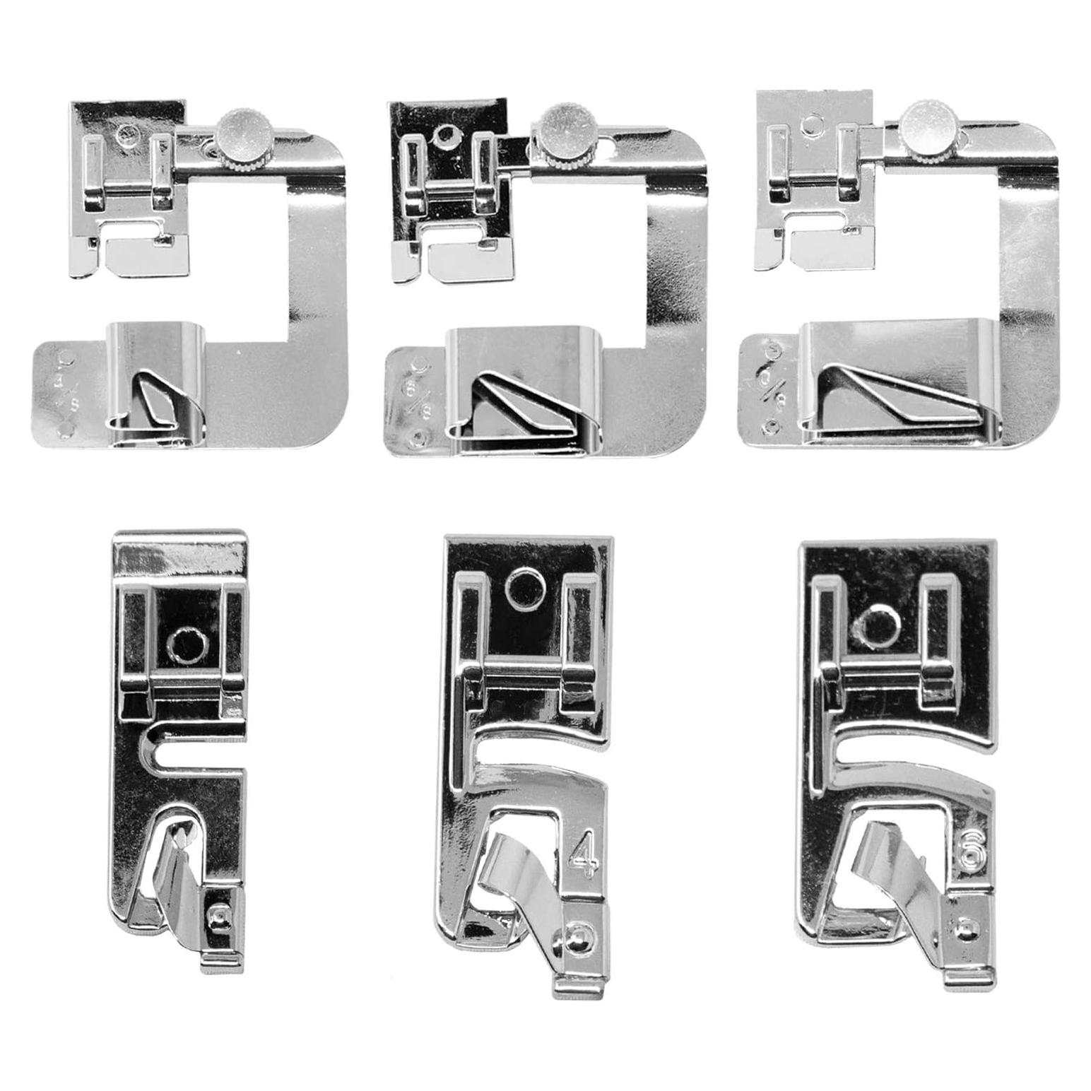 Juego de Prensatelas de Dobladillo Enrollado Kraftex - 6 Tamaños