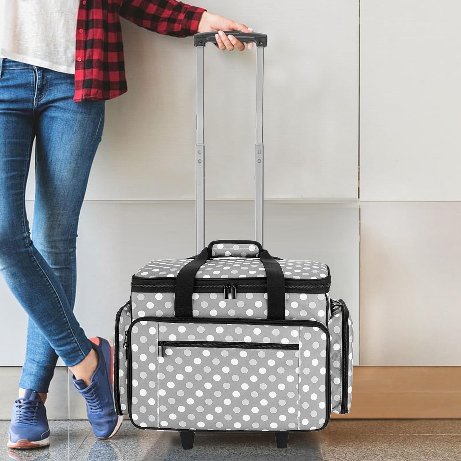 Funda para Máquina de Coser LUXJA con Carro Desmontable Gris