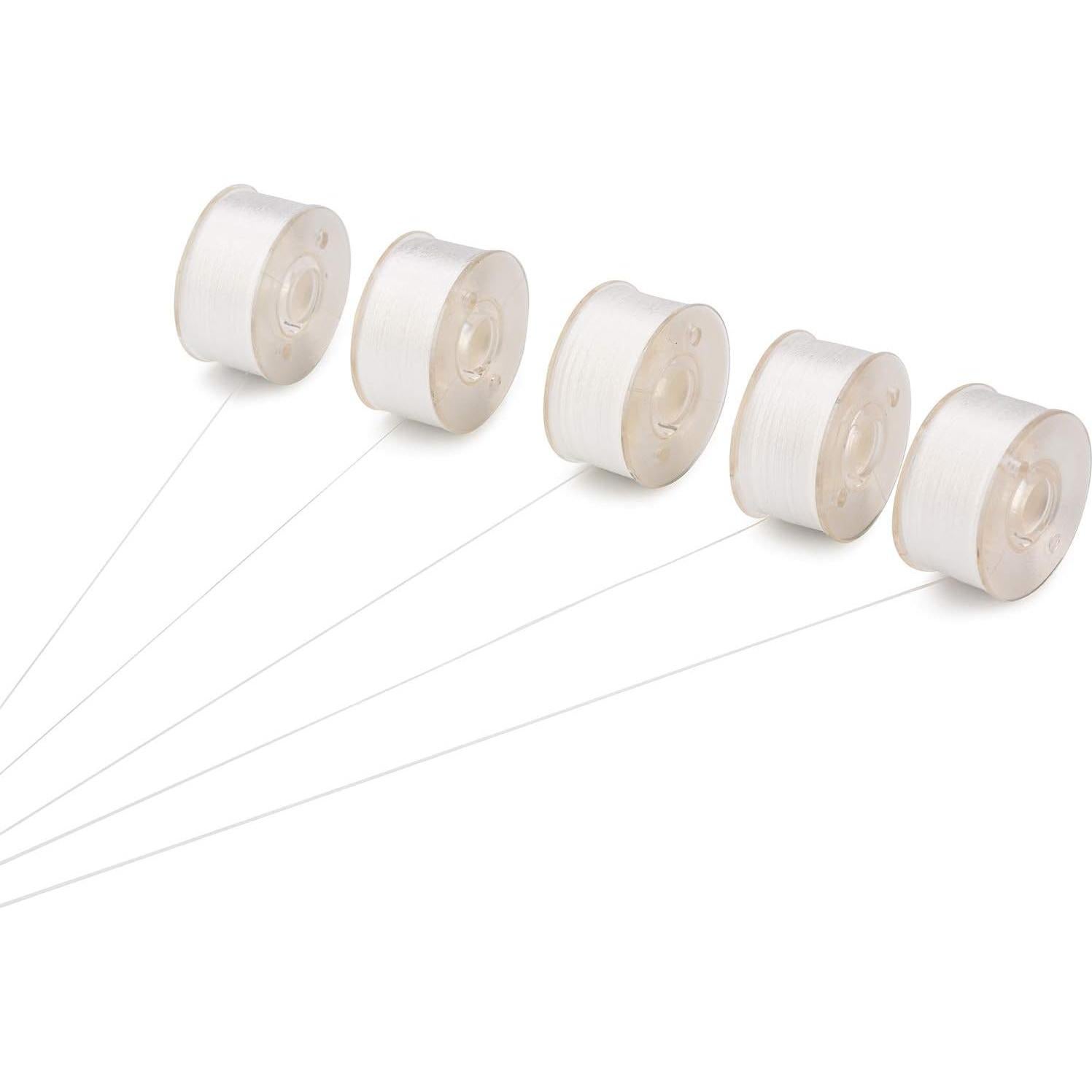 Hilos de Bordado Pre-enrollados Simthread 144pcs 60wt Blanco